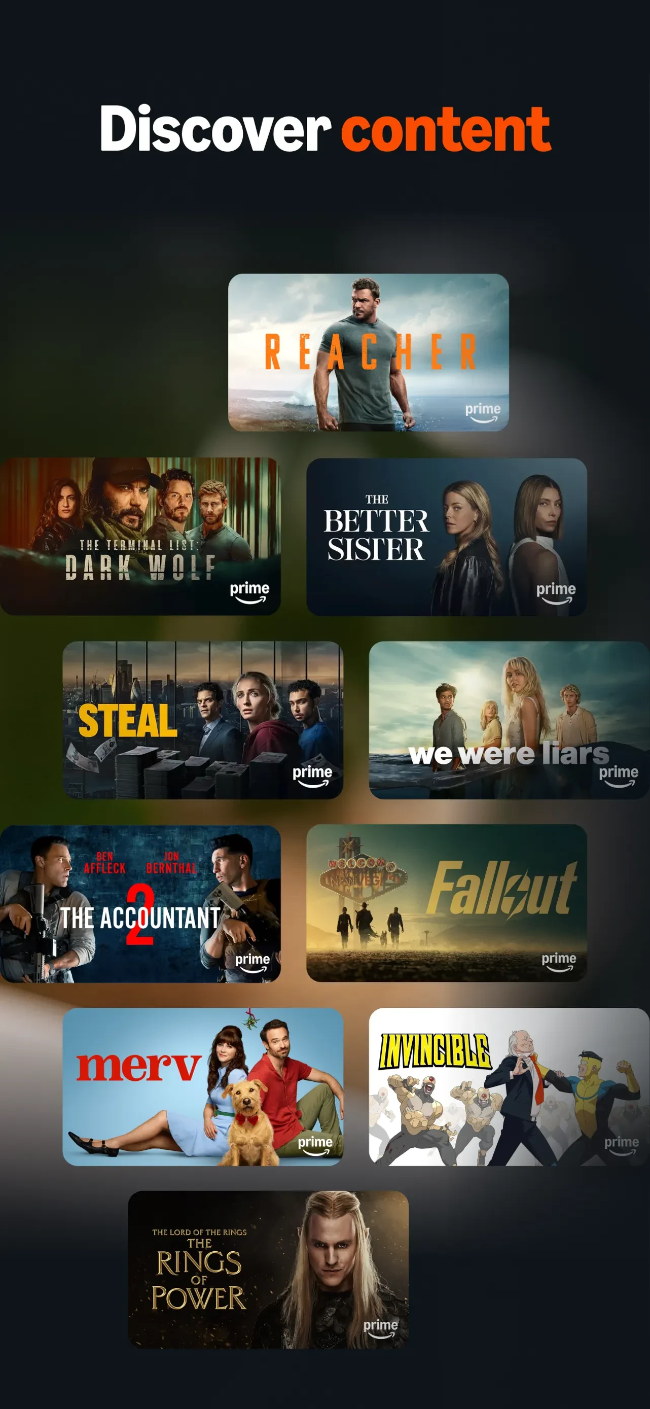 Amazon Fire TV app store screenshot 2 — Entertainment (iOS)