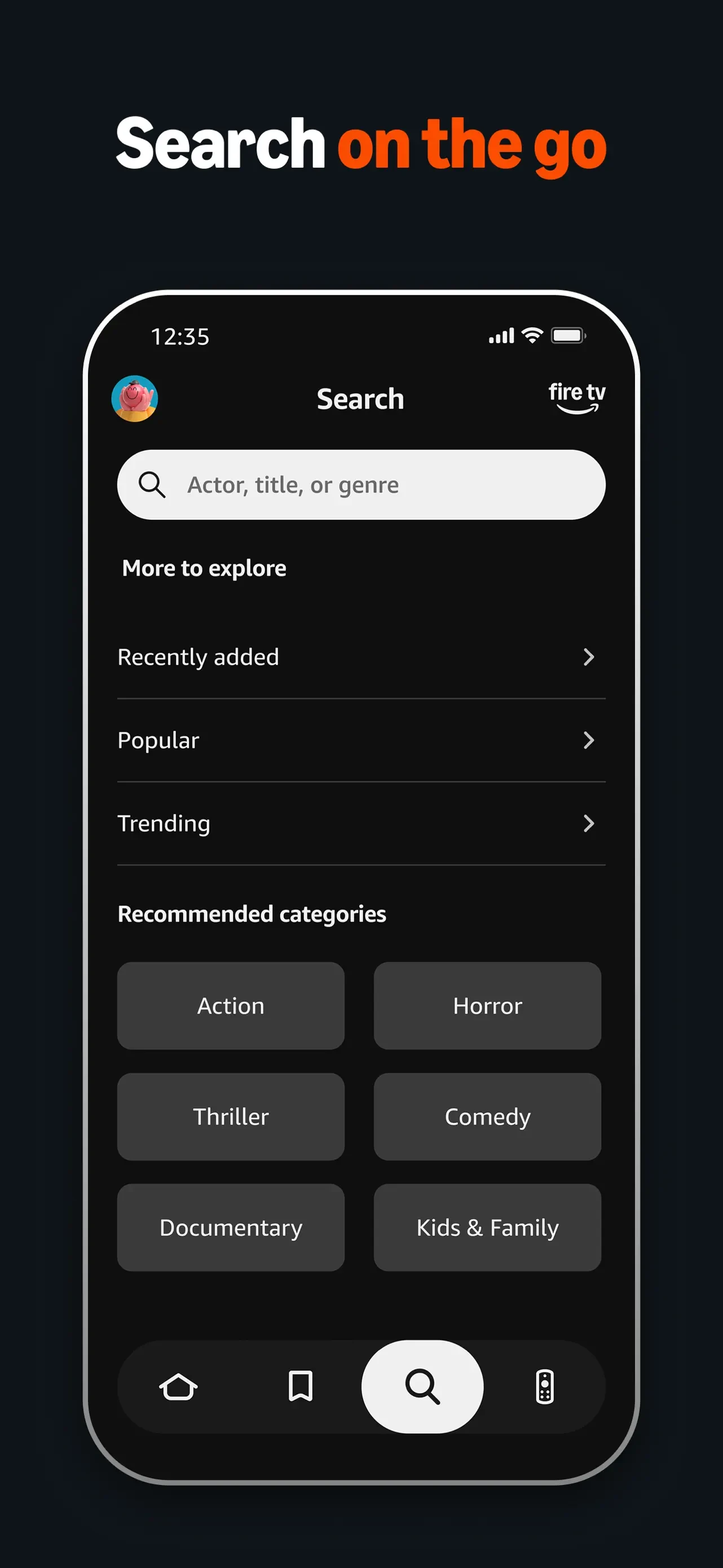 Amazon Fire TV app store screenshot 7 — Entertainment (iOS)