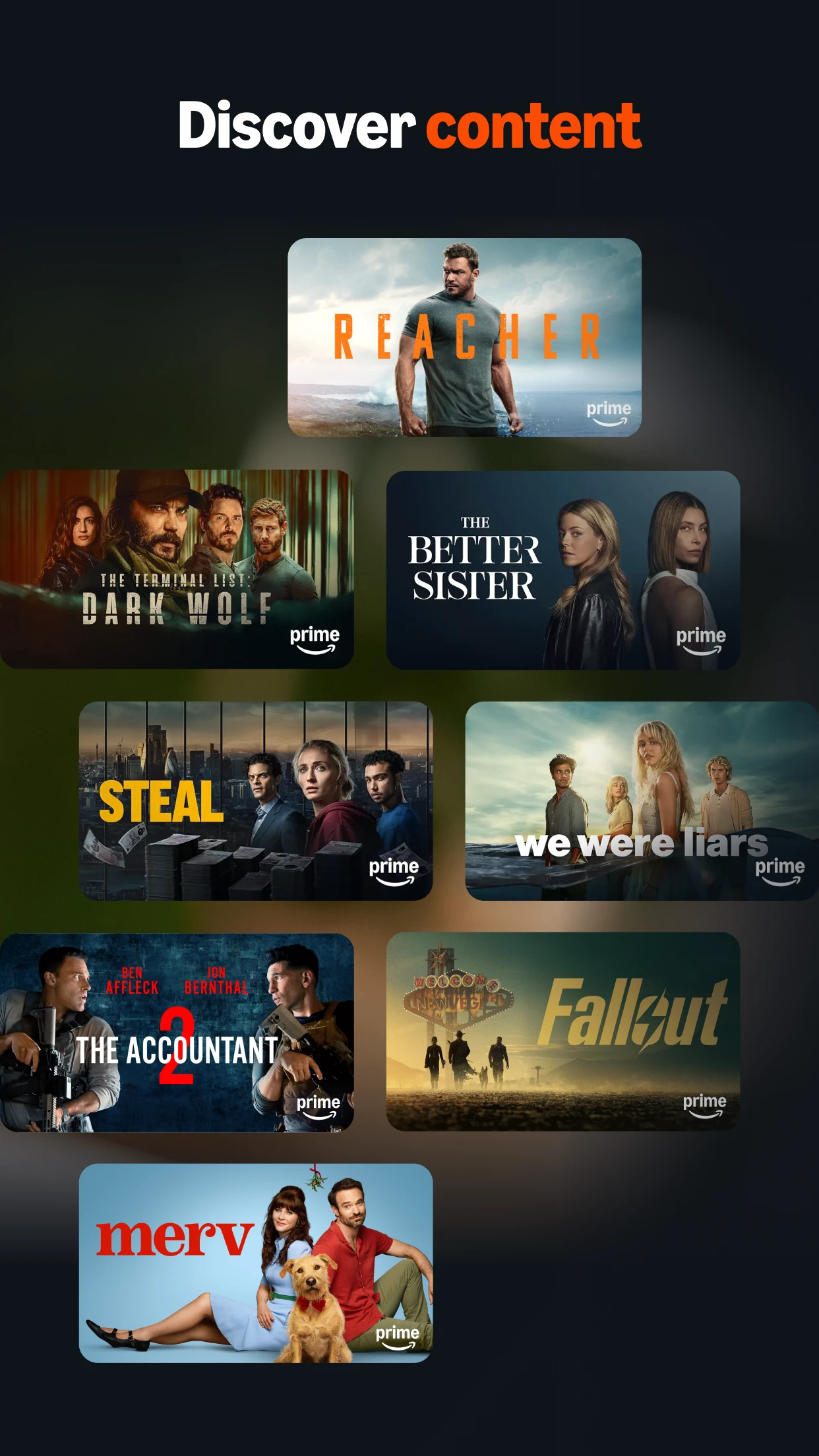 Amazon Fire TV app store screenshot 2 — Entertainment (iOS)
