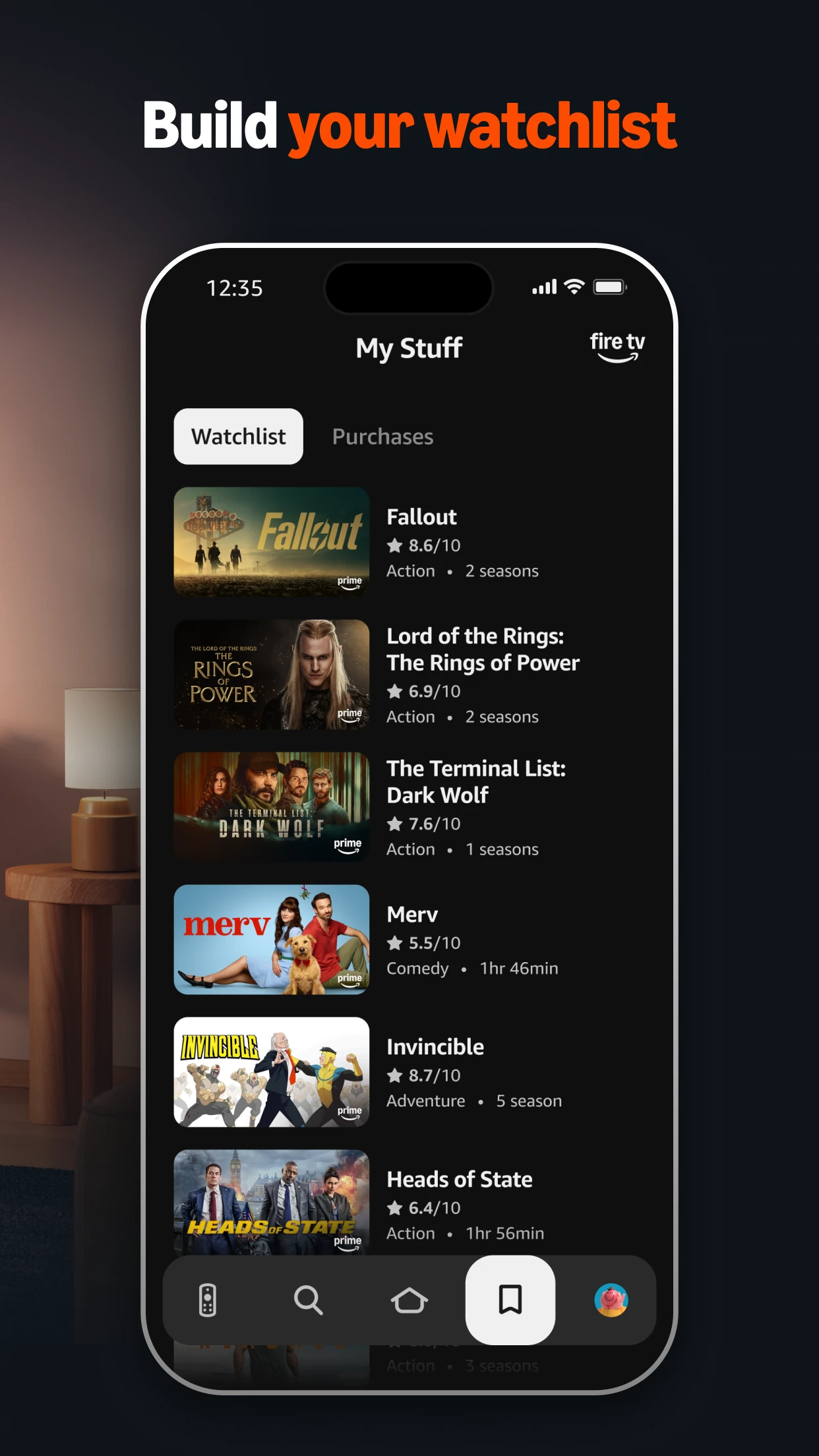 Amazon Fire TV app store screenshot 6 — Entertainment (iOS)