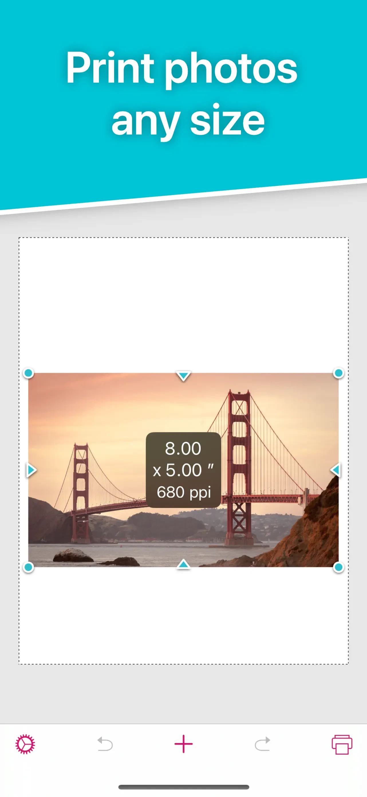 Print to Size app store screenshot 1 — Photo & Video (iOS)