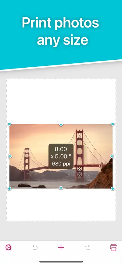 Print to Size app store screenshot 1 — Photo & Video (iOS)