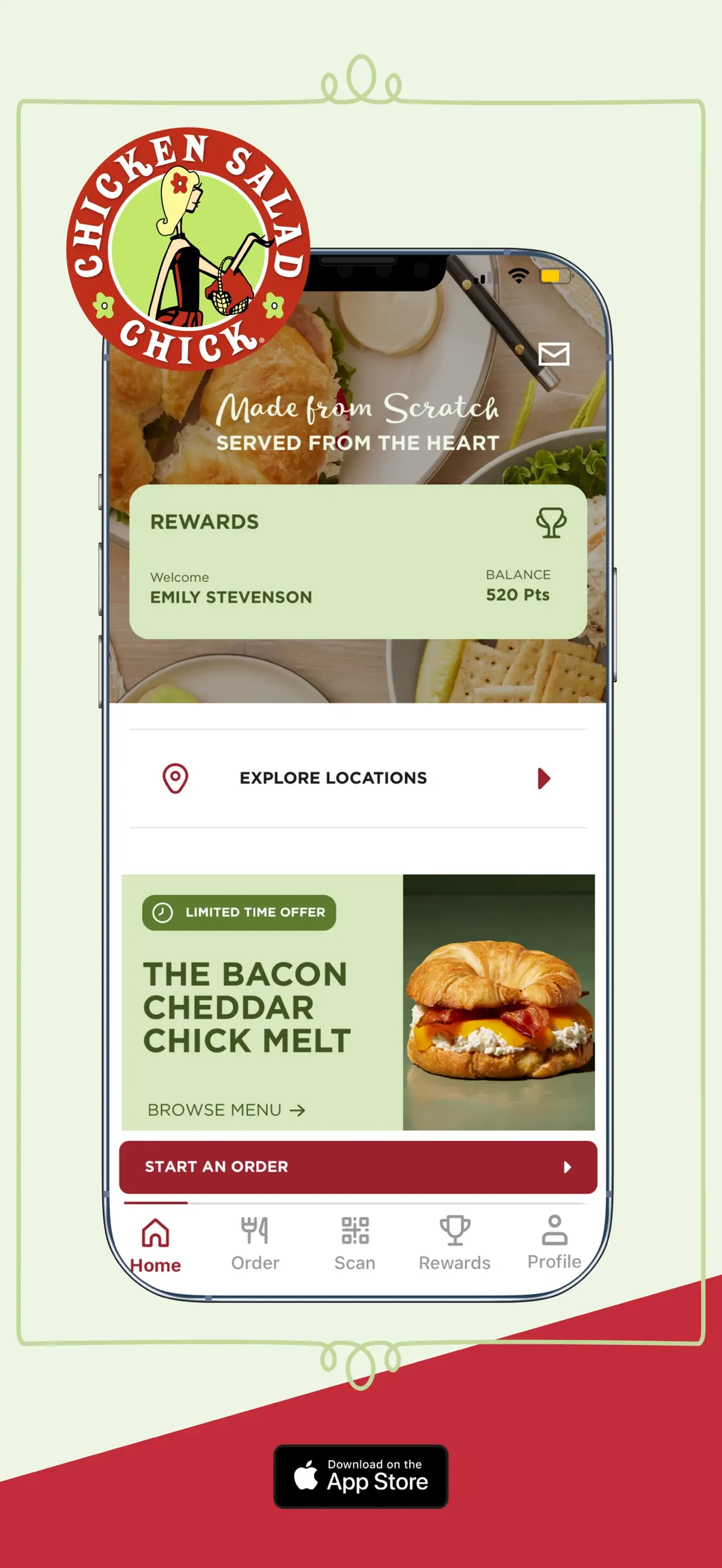 Chicken Salad Chick app store screenshot 1 — Unknown (iOS)
