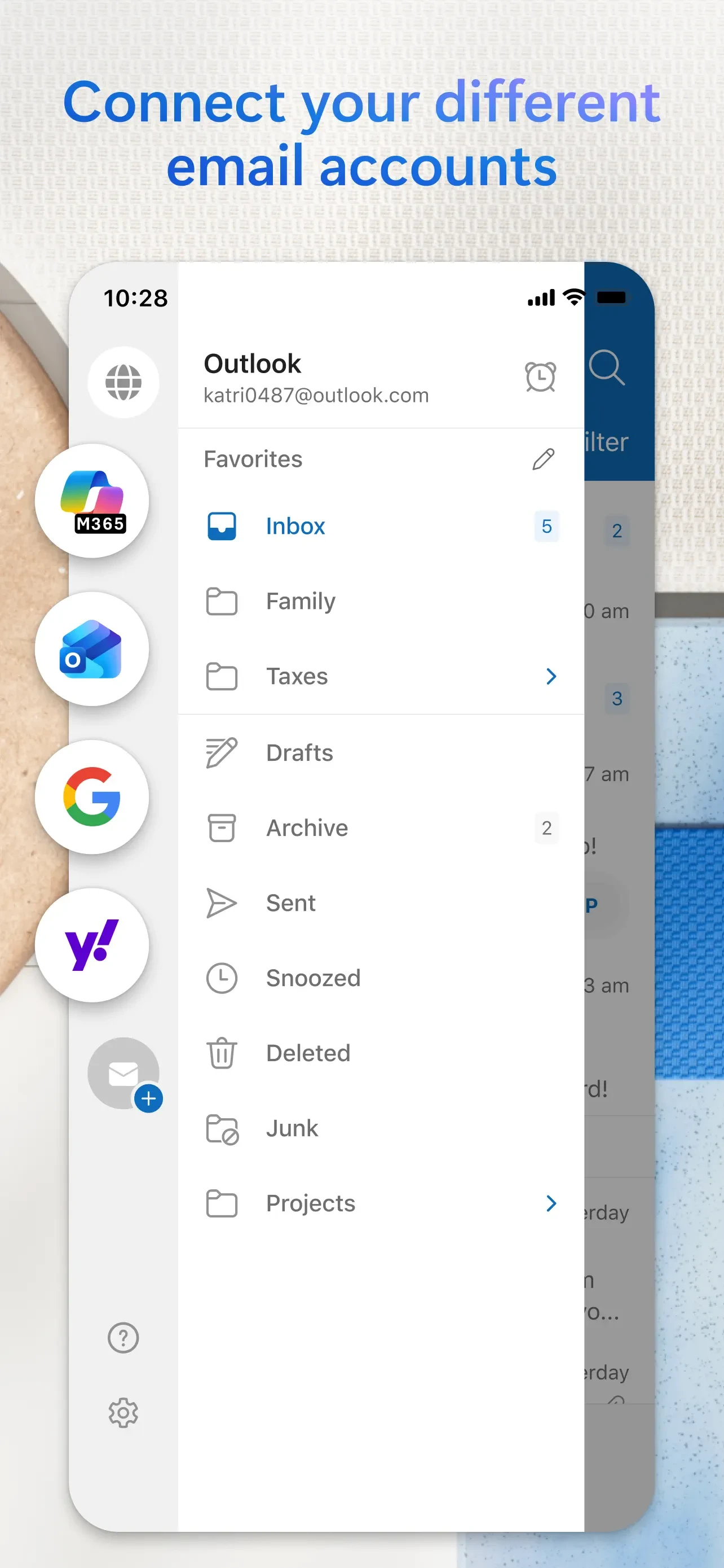 Microsoft Outlook app store screenshot 3 — Productivity (iOS)