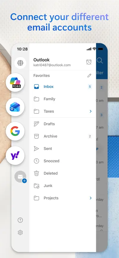 Microsoft Outlook app store screenshot 3 — Productivity (iOS)