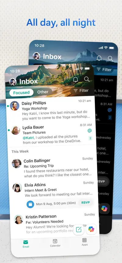 Microsoft Outlook app store screenshot 6 — Productivity (iOS)