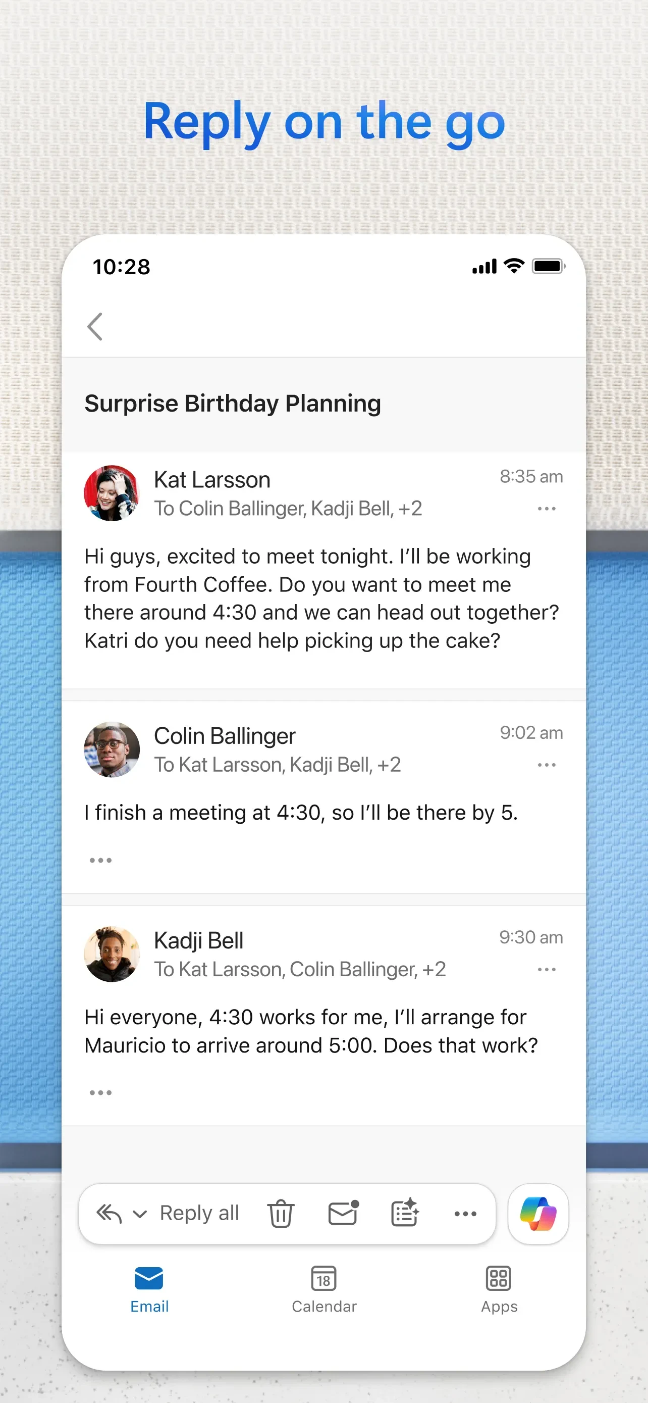 Microsoft Outlook app store screenshot 7 — Productivity (iOS)