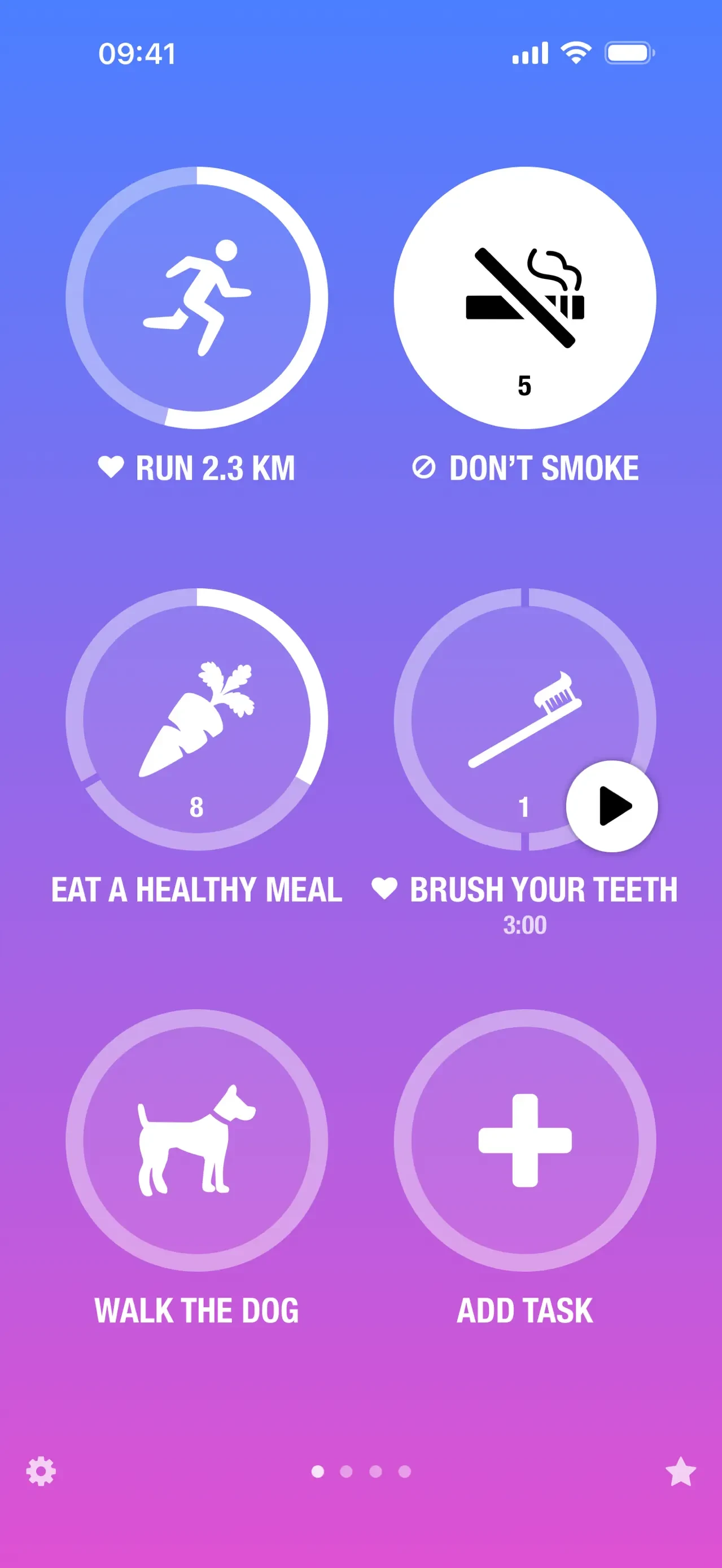 Streaks app store screenshot 1 — Health & Fitness (iOS)
