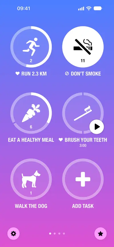 Streaks app store screenshot 1 — Health & Fitness (iOS)