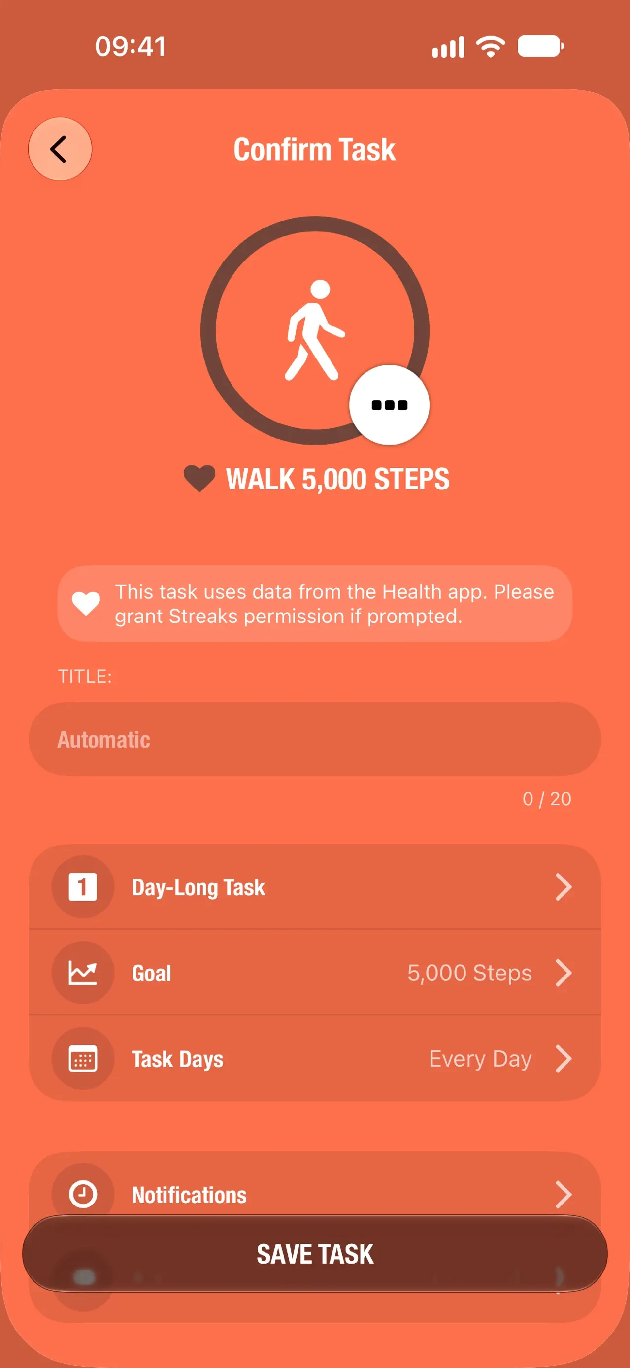 Streaks app store screenshot 5 — Health & Fitness (iOS)