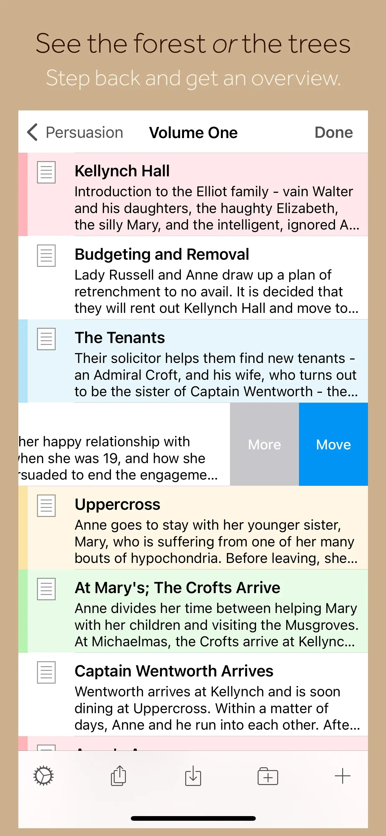 Scrivener app store screenshot 3 — Productivity (iOS)