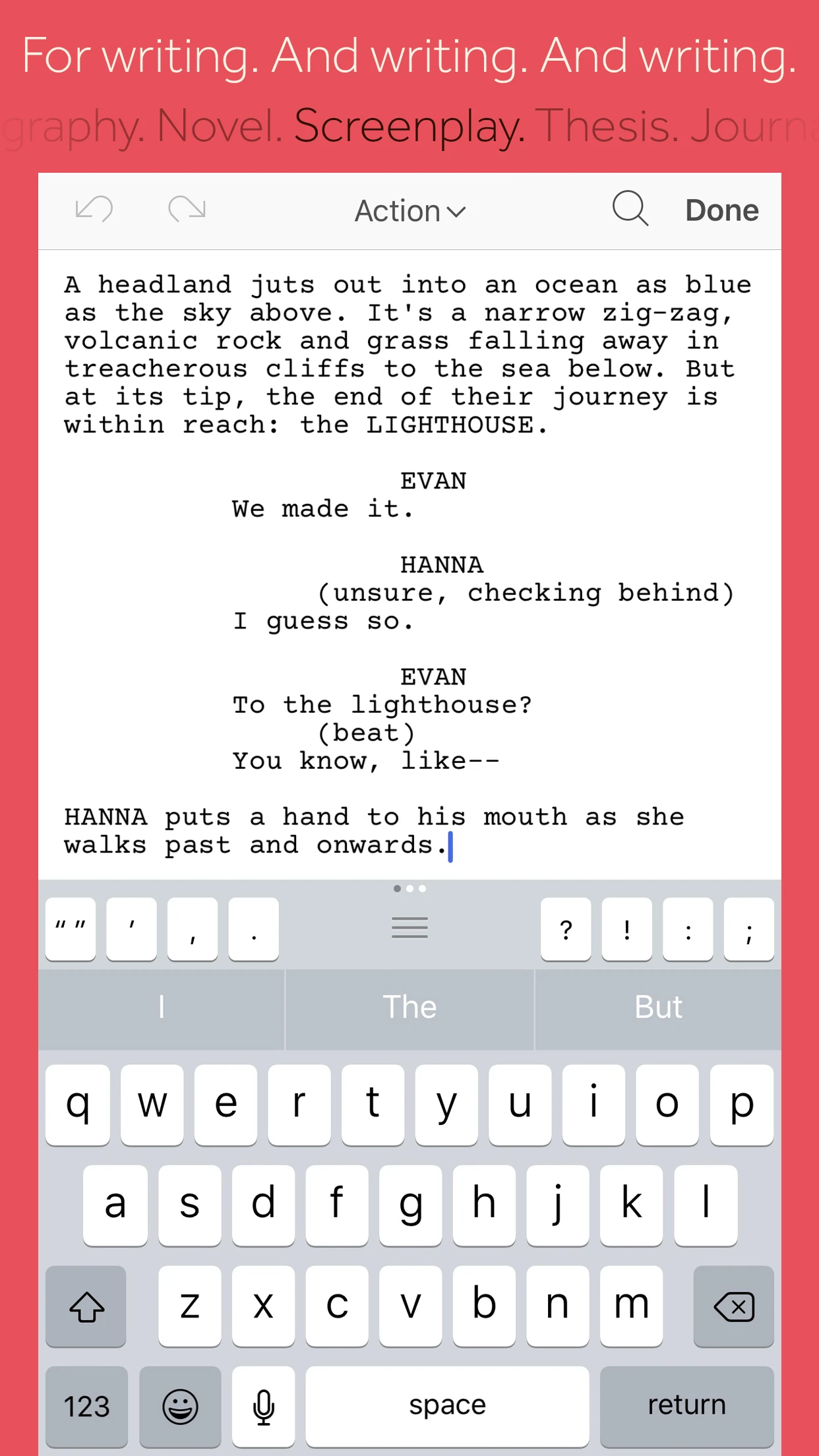 Scrivener app store screenshot 4 — Productivity (iOS)
