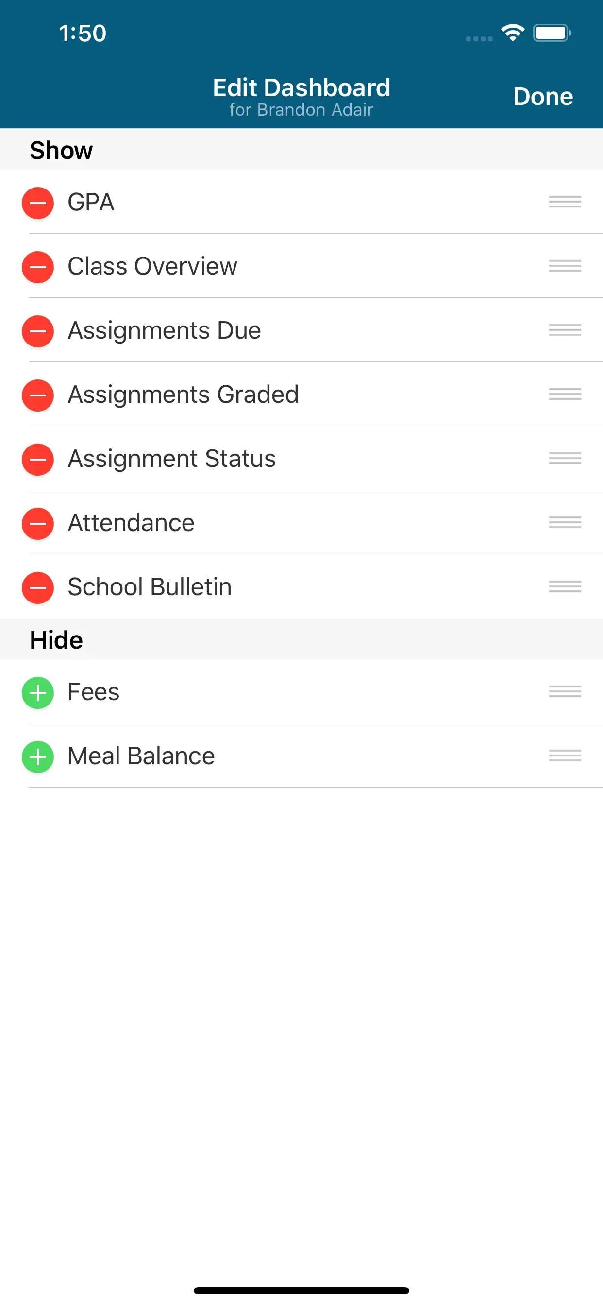 PowerSchool Mobile app store screenshot 2 — Unknown (iOS)