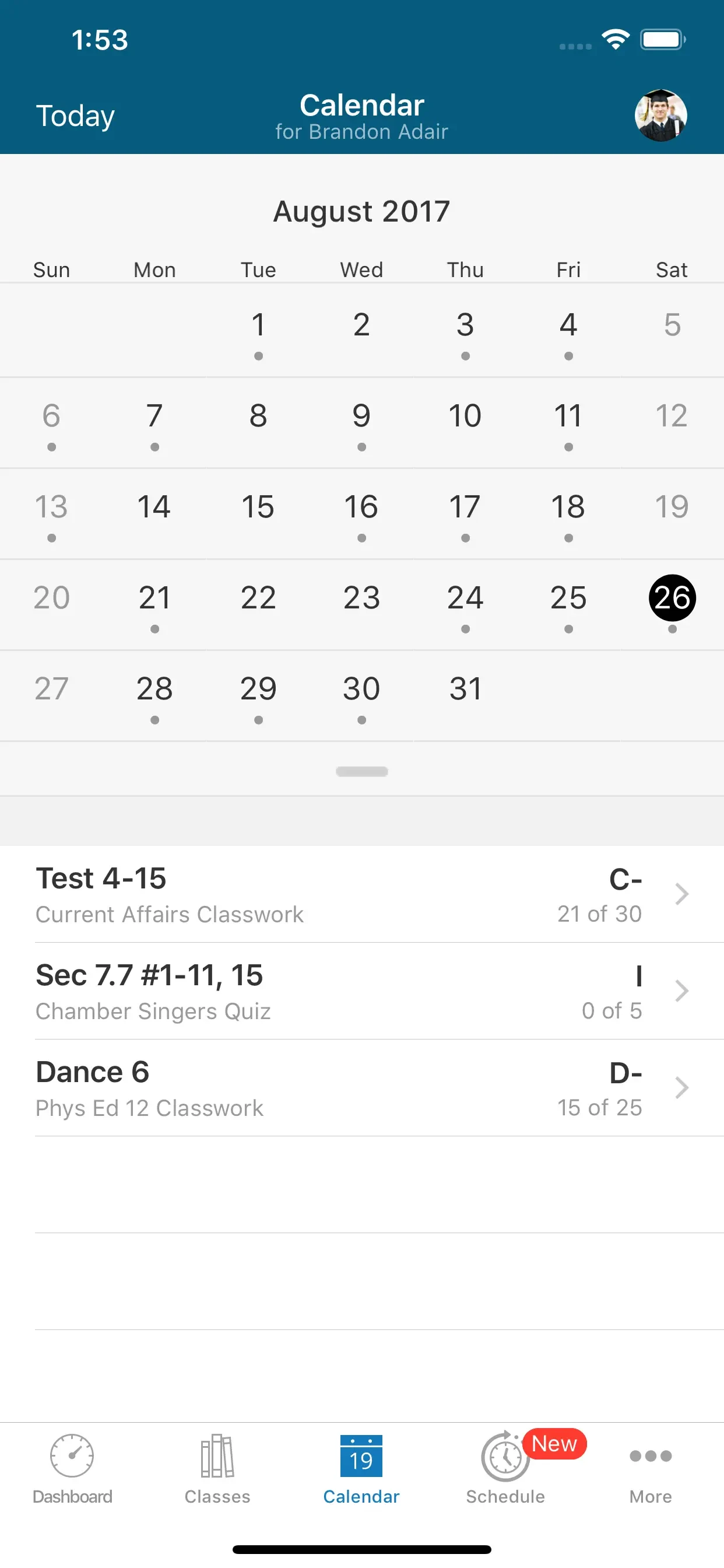 PowerSchool Mobile app store screenshot 5 — Unknown (iOS)