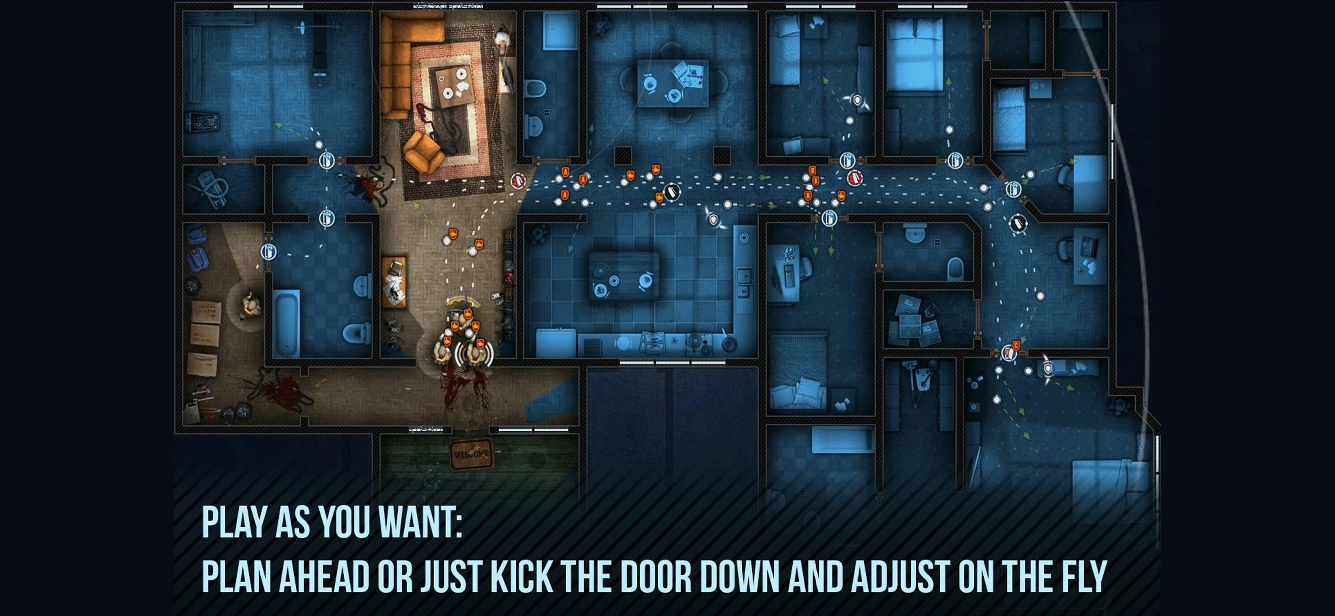 Door Kickers app store screenshot 7 — Games (iOS)