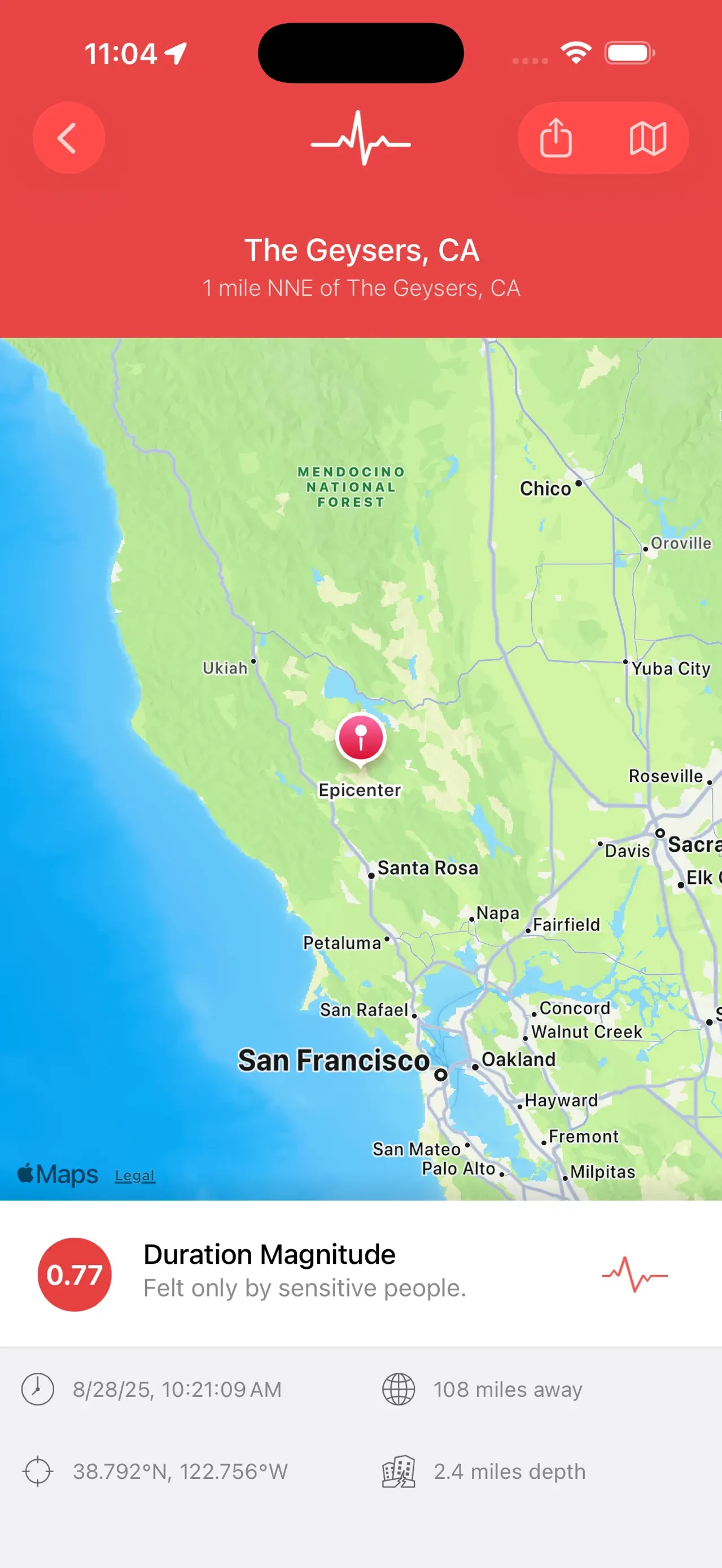 My Earthquake Alerts Pro app store screenshot 1 — Unknown (iOS)