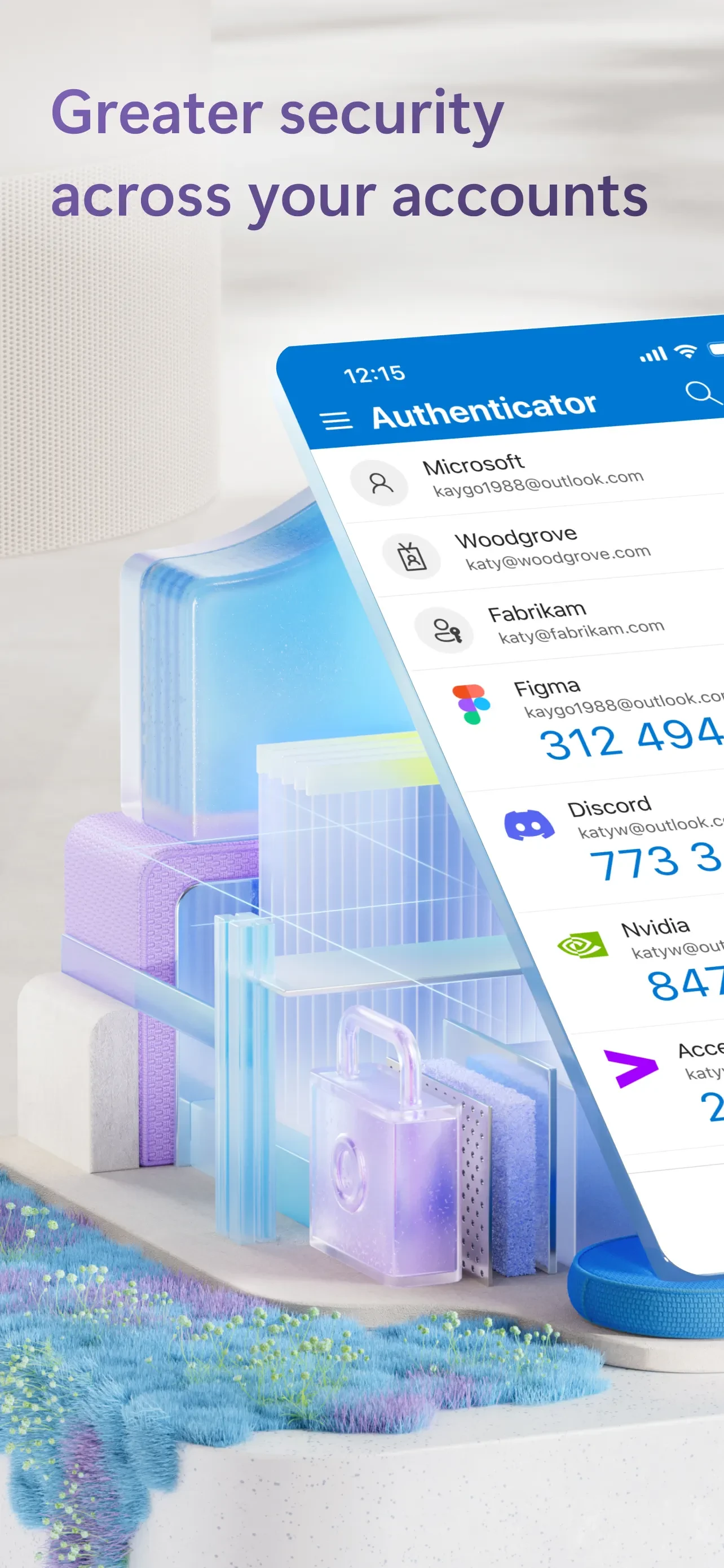 Microsoft Authenticator app store screenshot 2 — Productivity (iOS)