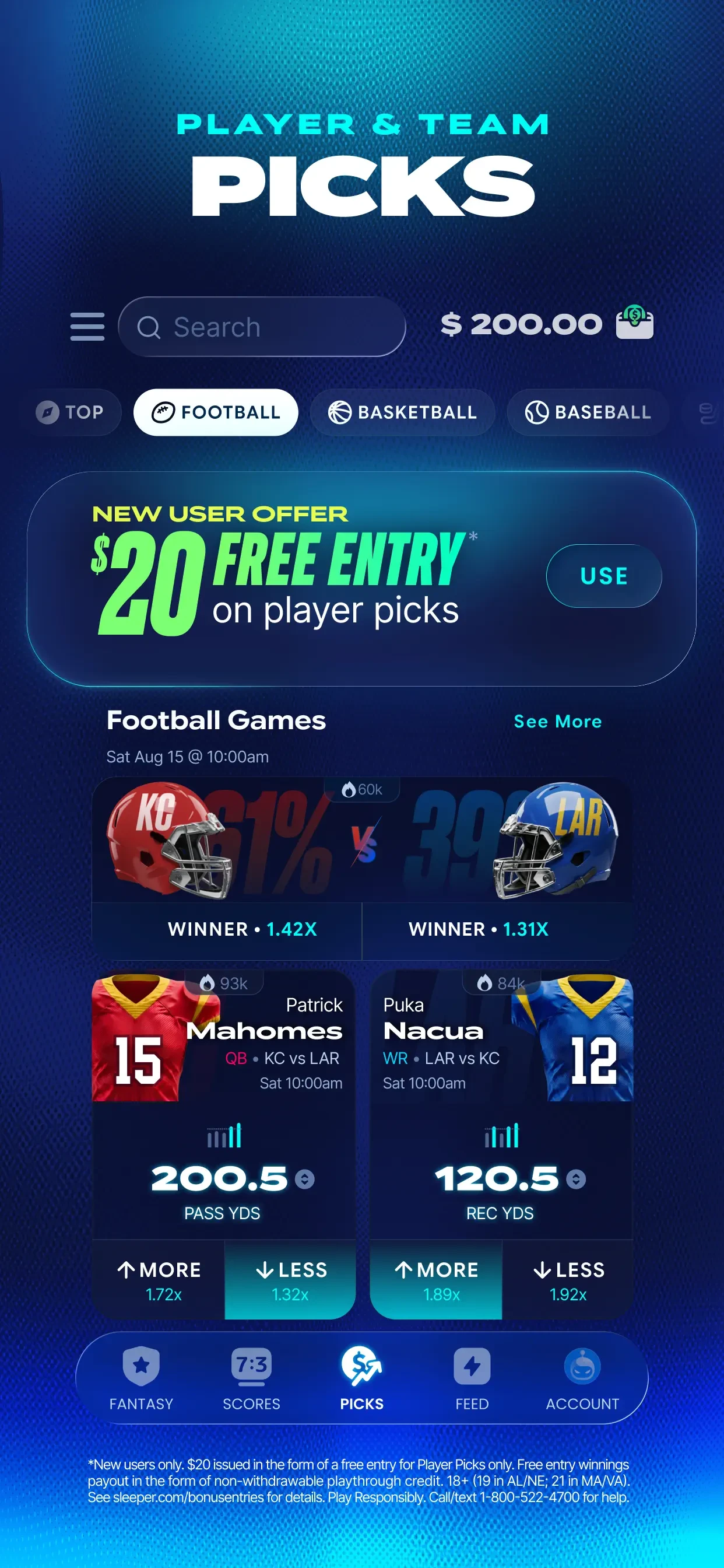 Sleeper Sports app store screenshot 3 — Unknown (iOS)