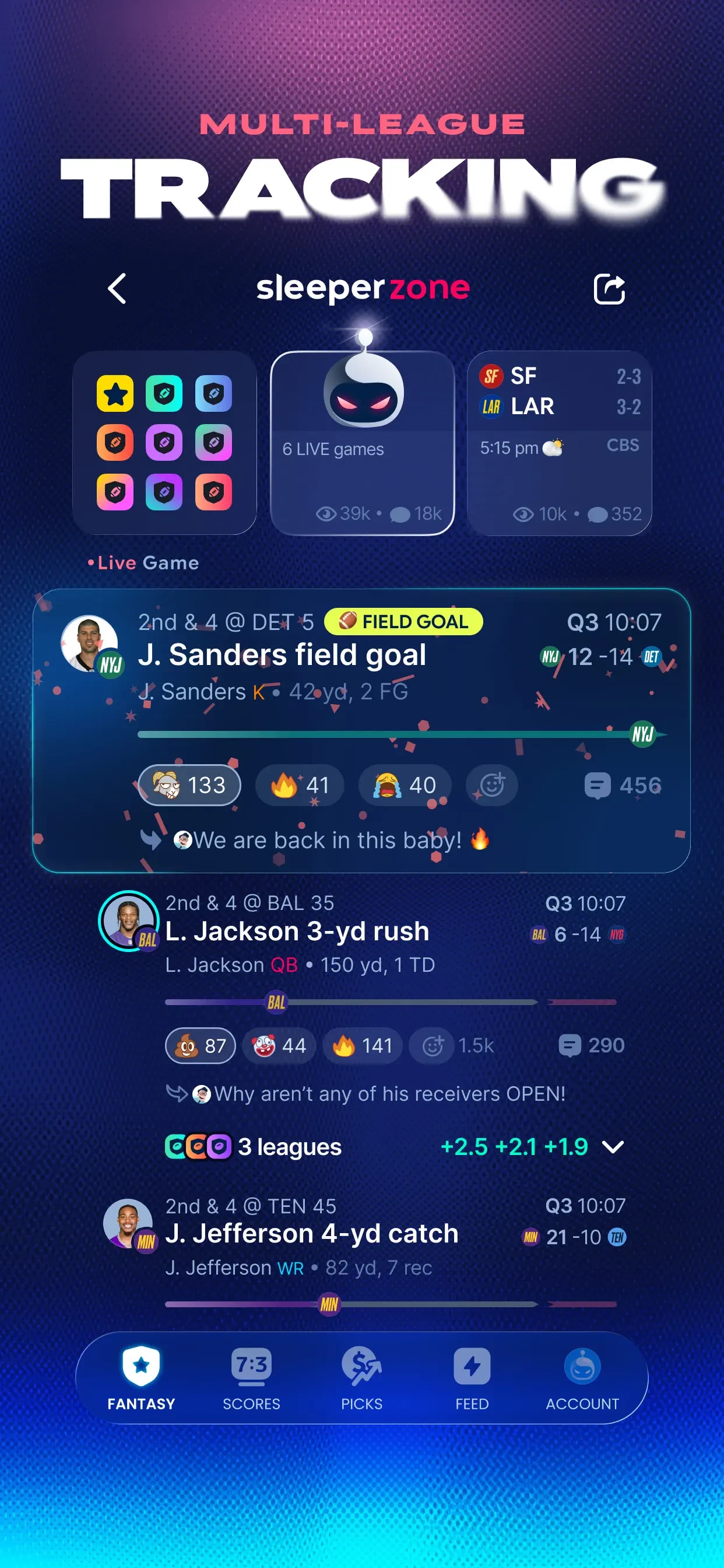 Sleeper Sports app store screenshot 8 — Unknown (iOS)