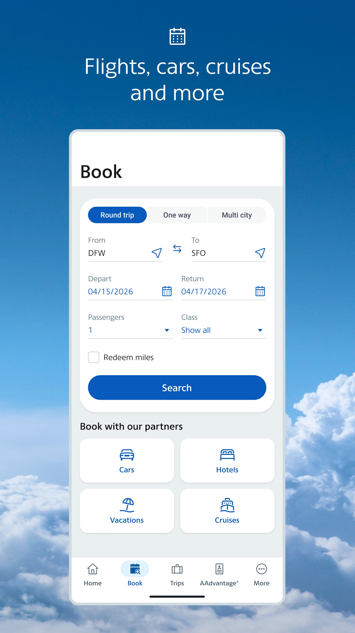 American Airlines app store screenshot 3 — Travel And Local (Android)
