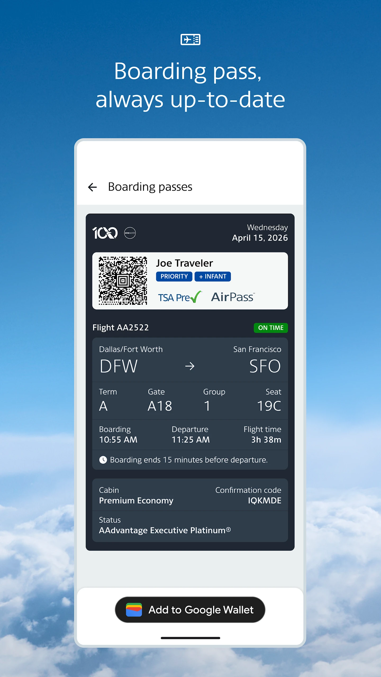 American Airlines app store screenshot 6 — Travel And Local (Android)