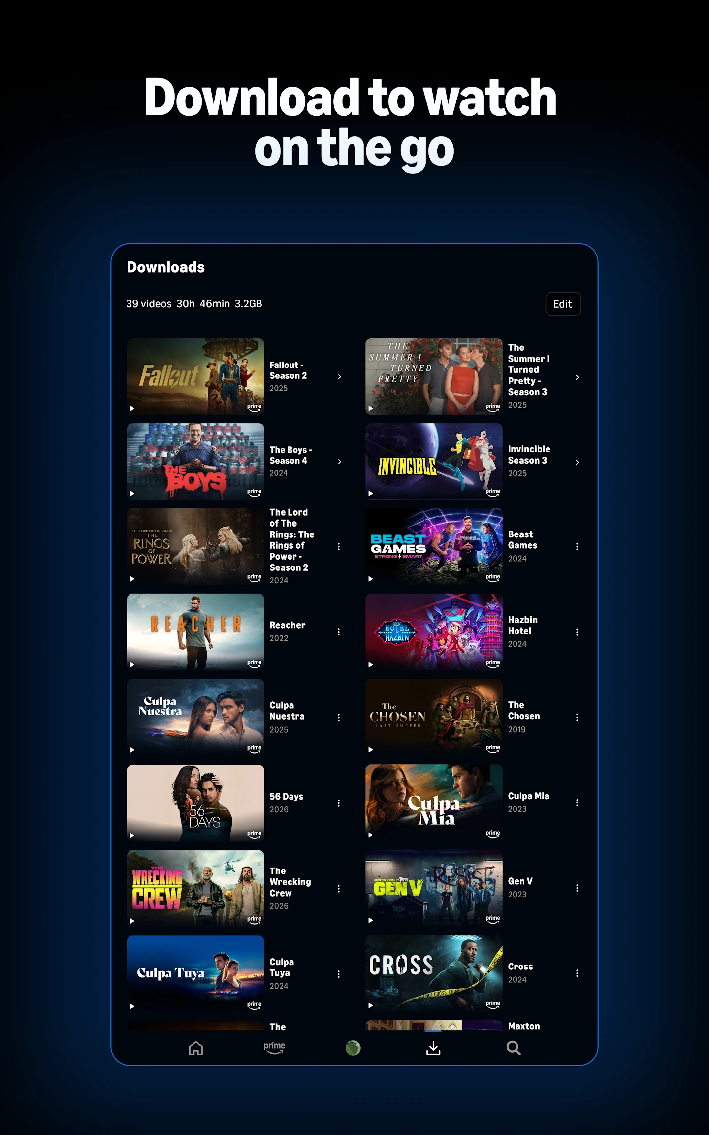 Prime Video app store screenshot 10 — Entertainment (Android)