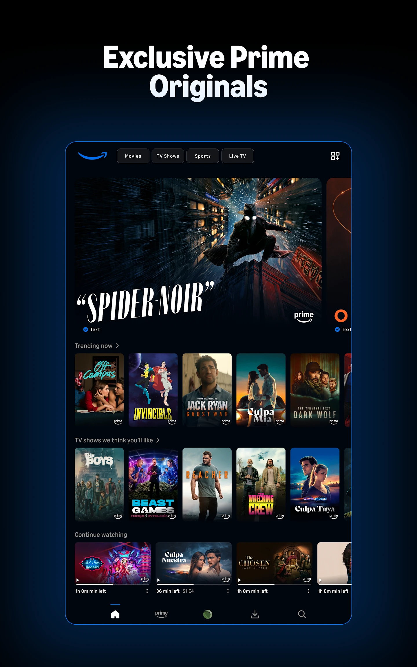 Prime Video app store screenshot 13 — Entertainment (Android)
