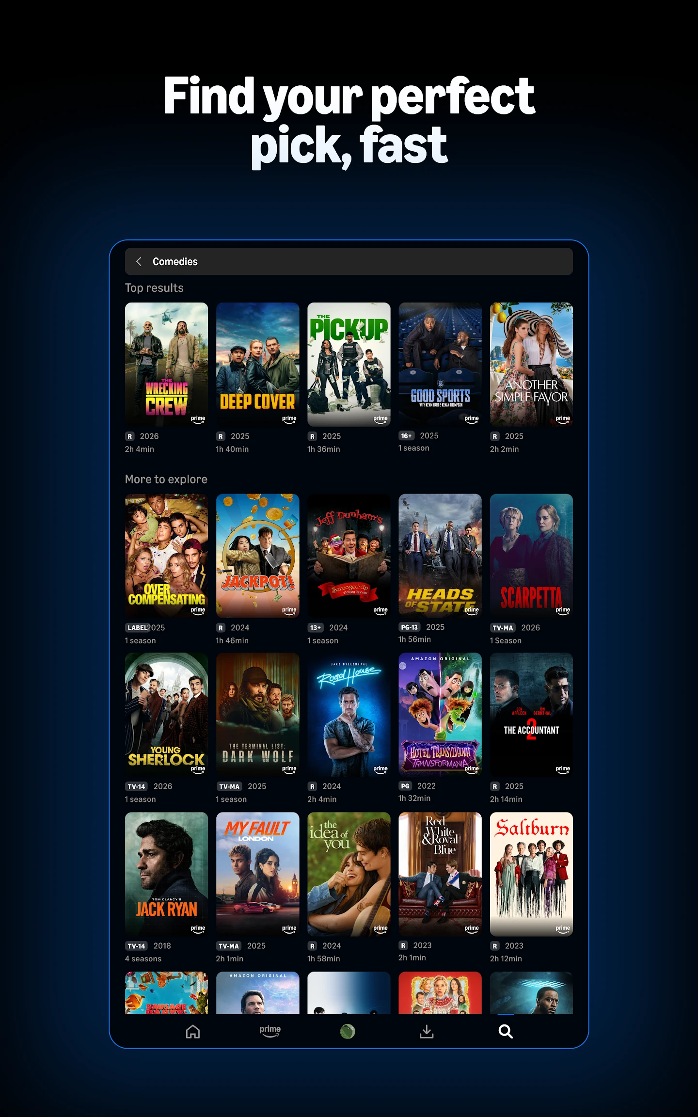 Prime Video app store screenshot 14 — Entertainment (Android)