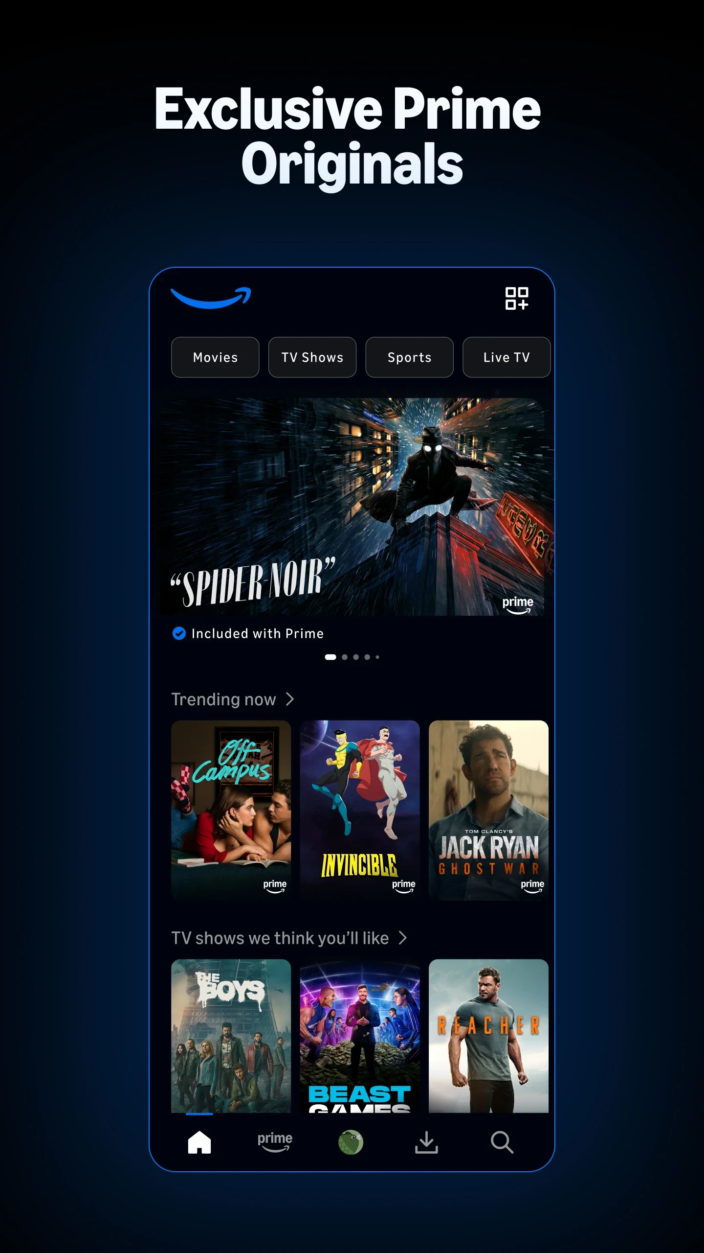 Prime Video app store screenshot 2 — Entertainment (Android)