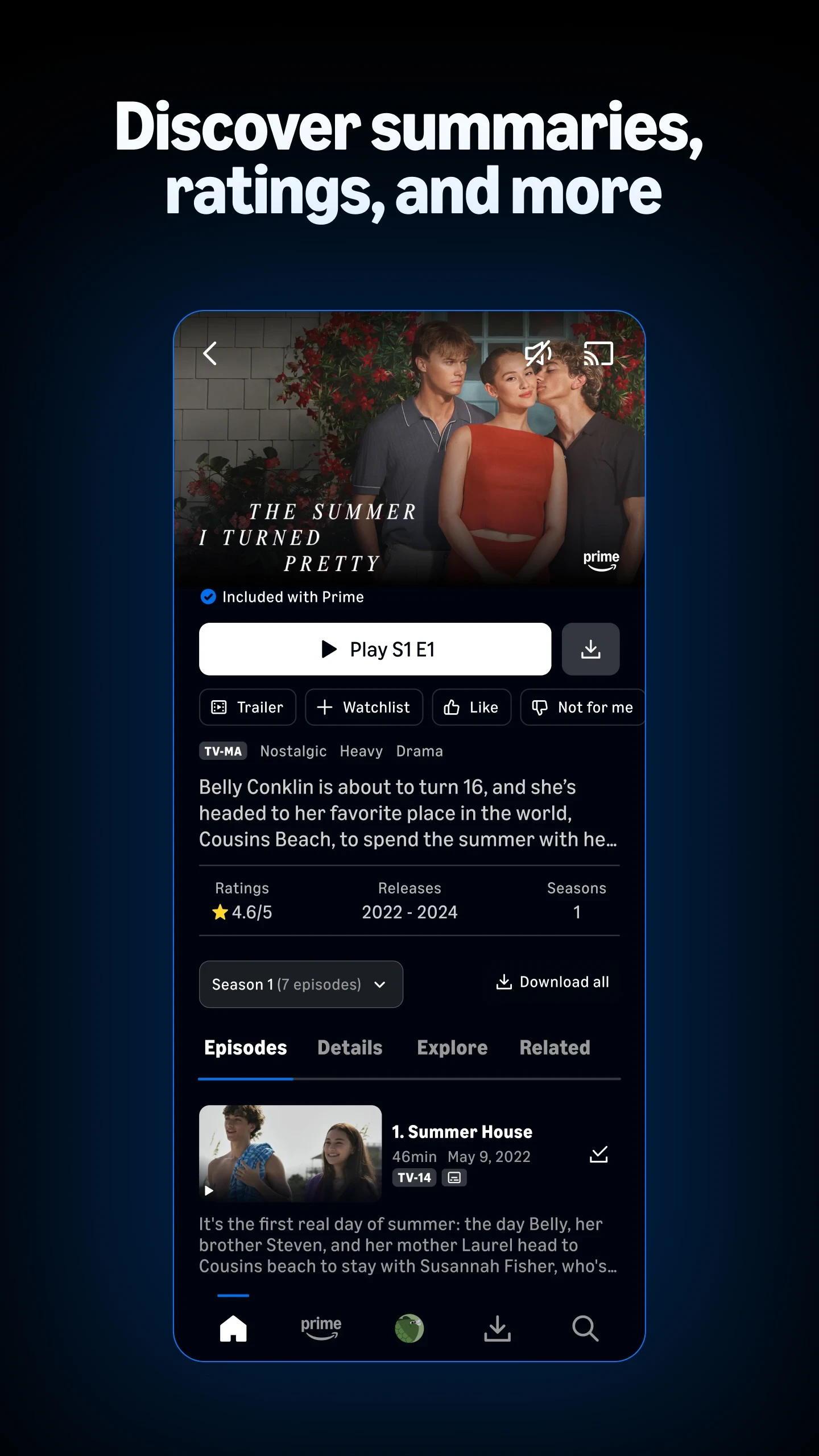 Prime Video app store screenshot 6 — Entertainment (Android)