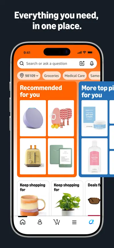 Amazon Shopping app store screenshot 1 — Shopping (Android)