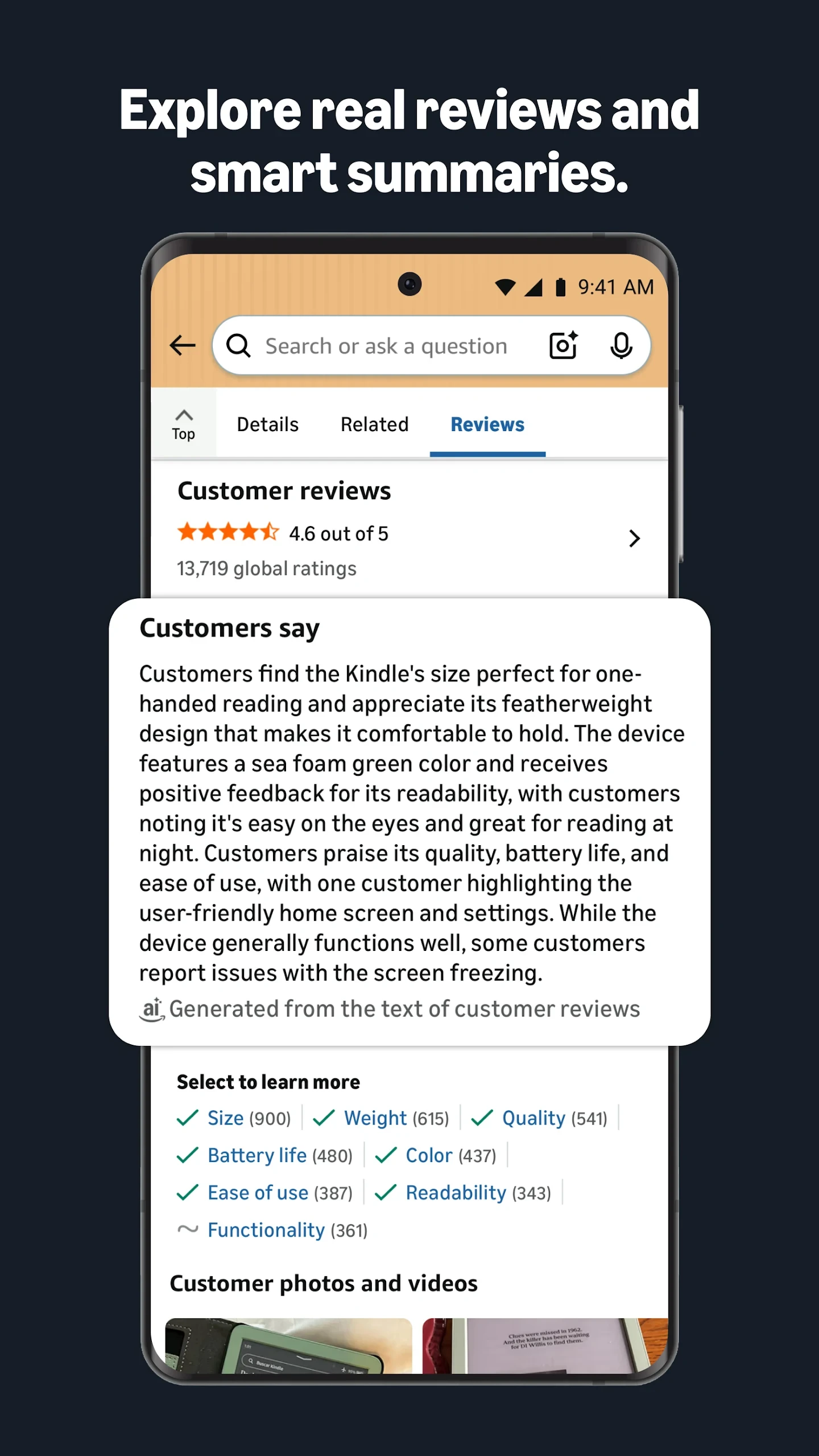 Amazon Shopping app store screenshot 4 — Shopping (Android)