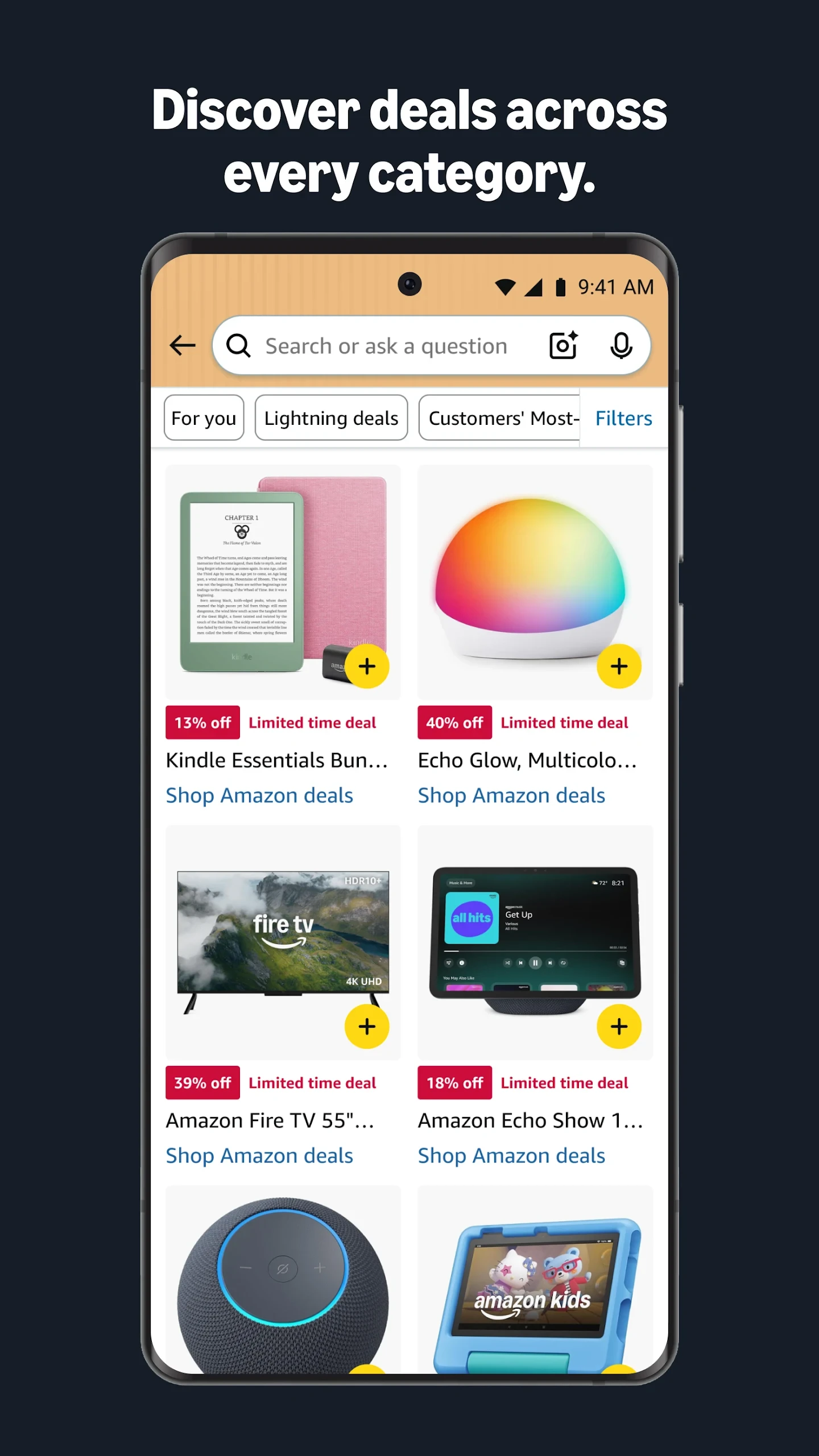 Amazon Shopping app store screenshot 6 — Shopping (Android)