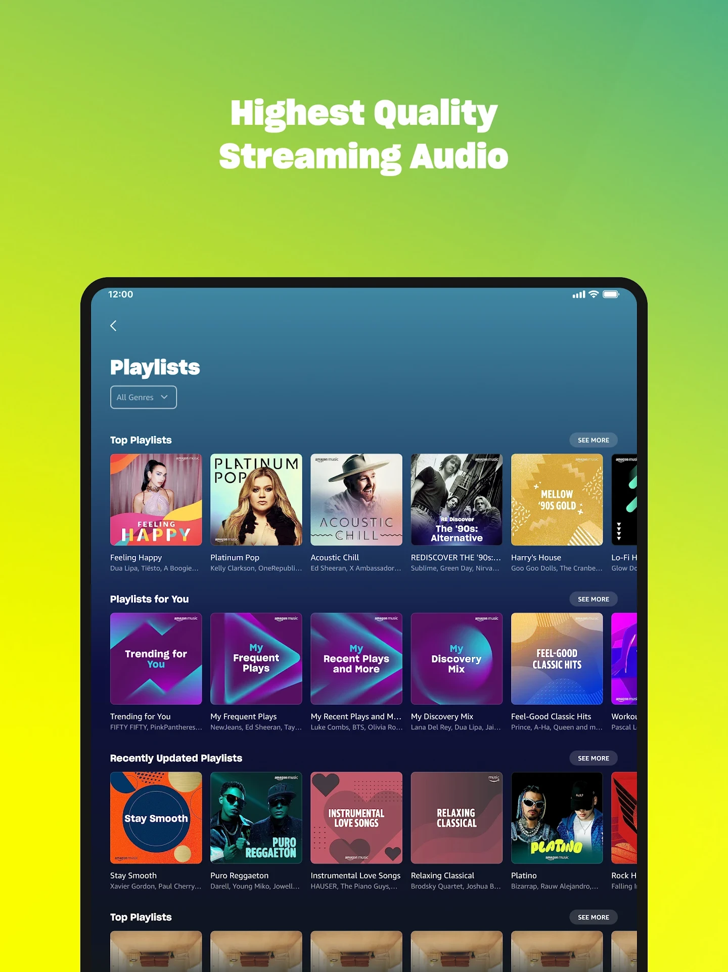 Amazon Music: Songs & Podcasts app store screenshot 12 — Music And Audio (Android)