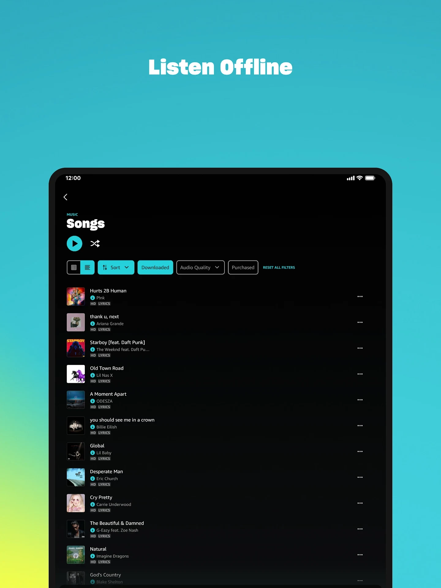 Amazon Music: Songs & Podcasts app store screenshot 22 — Music And Audio (Android)