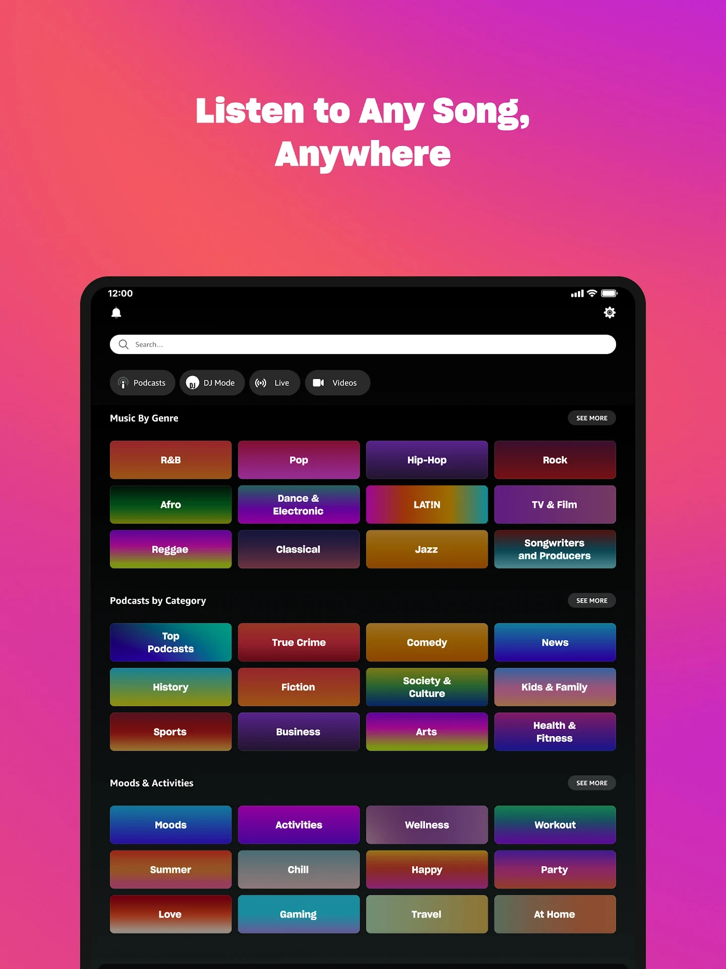 Amazon Music: Songs & Podcasts app store screenshot 24 — Music And Audio (Android)
