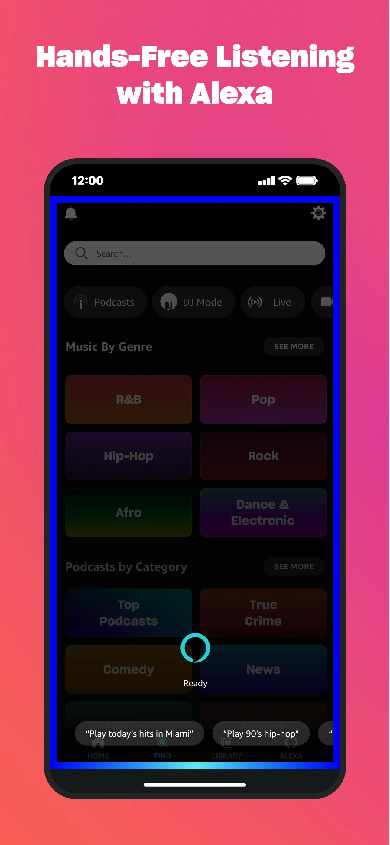 Amazon Music: Songs & Podcasts app store screenshot 7 — Music And Audio (Android)