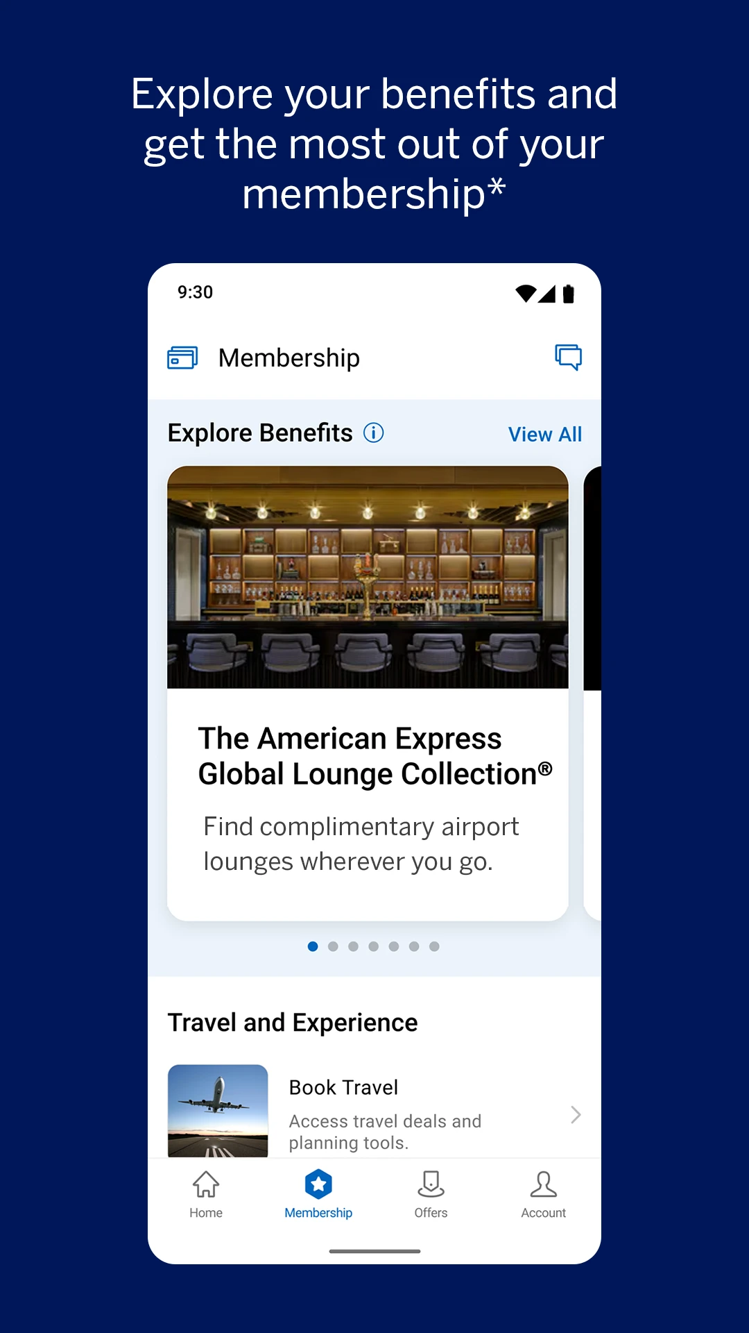 Amex app store screenshot 3 — Finance (Android)