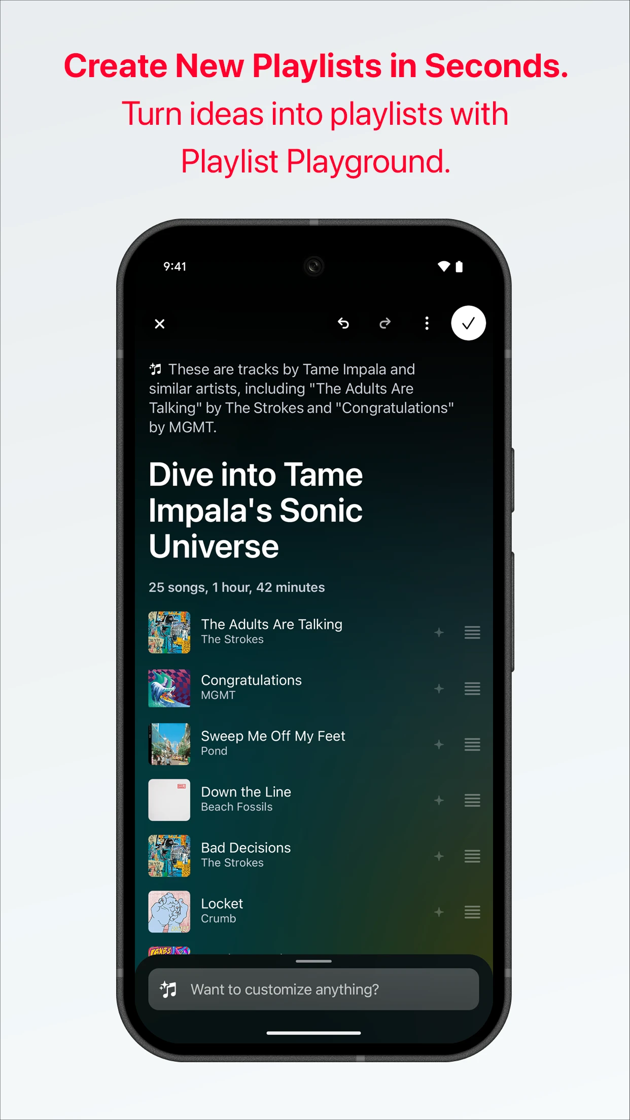 Apple Music app store screenshot 2 — Music And Audio (Android)