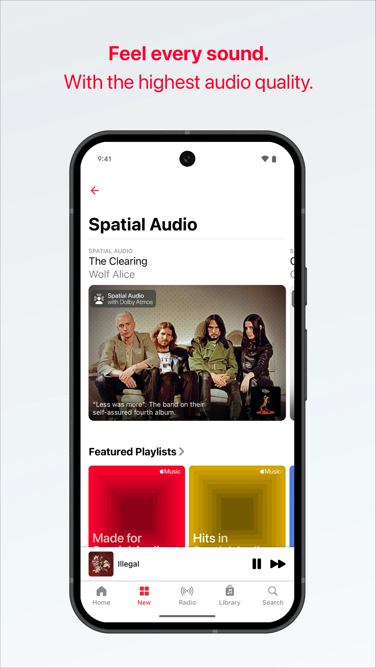 Apple Music app store screenshot 3 — Music And Audio (Android)
