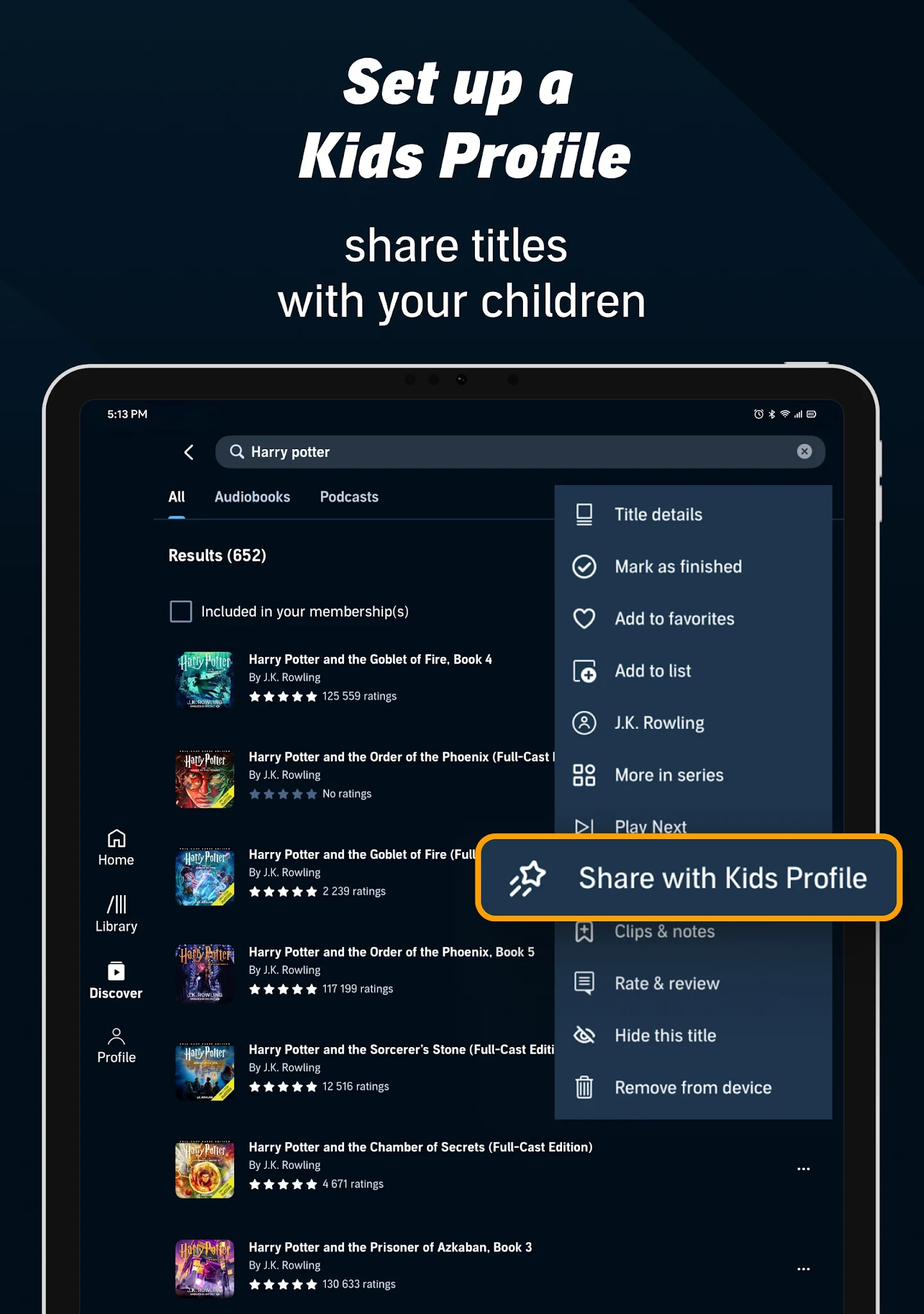 Audible: Audiobooks & Podcasts app store screenshot 12 — Books And Reference (Android)