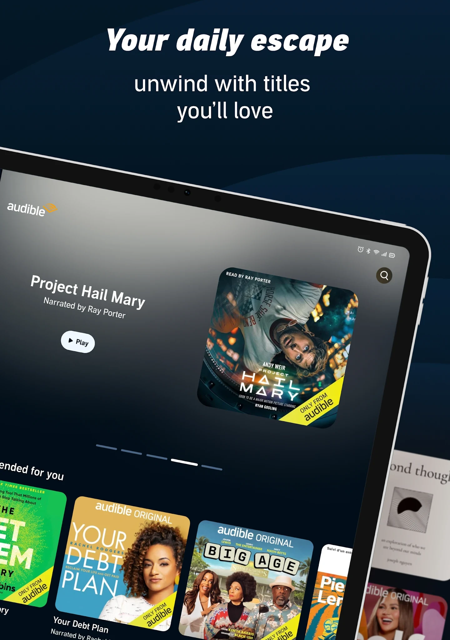 Audible: Audiobooks & Podcasts app store screenshot 18 — Books And Reference (Android)
