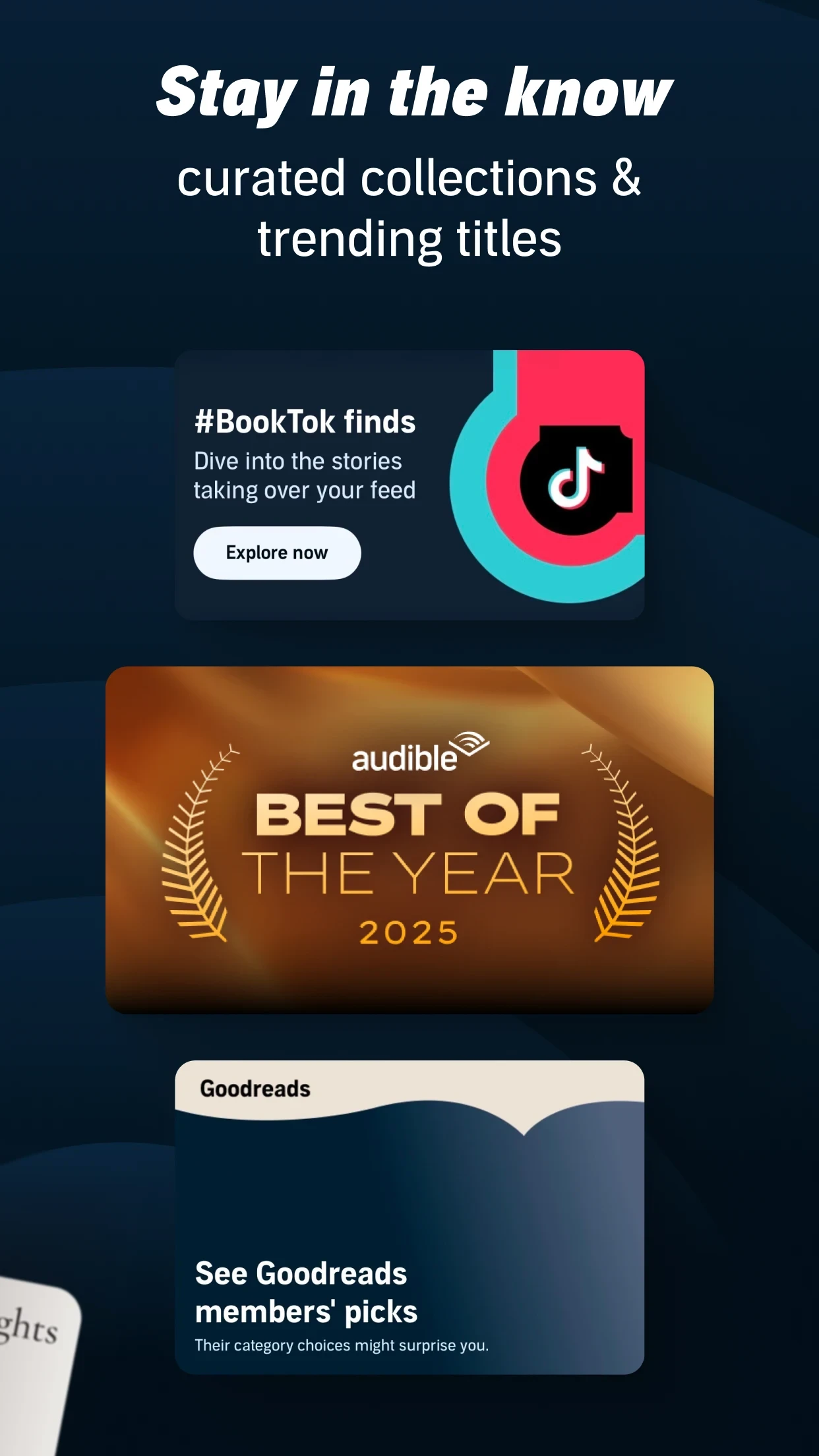 Audible: Audiobooks & Podcasts app store screenshot 3 — Books And Reference (Android)