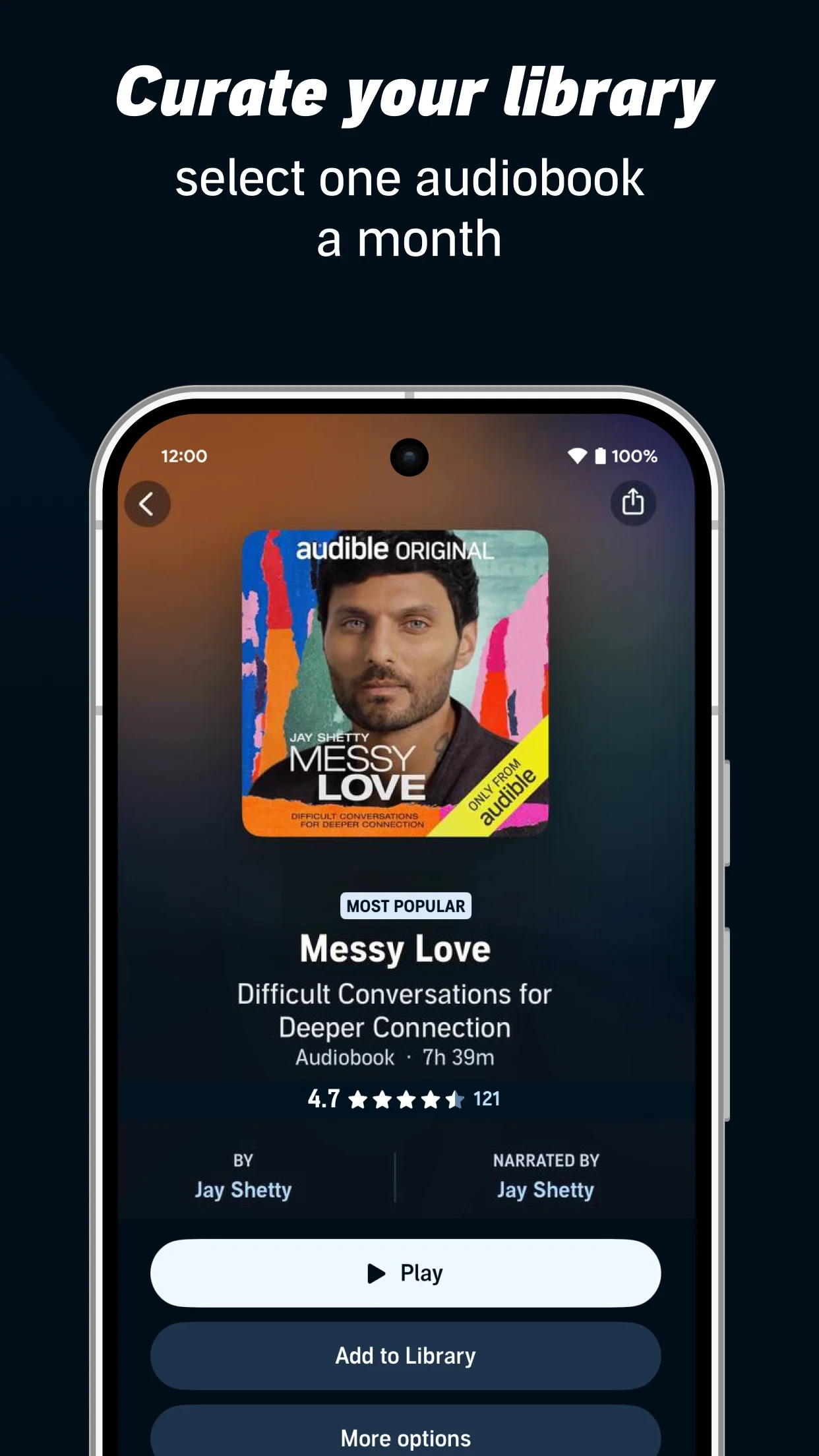 Audible: Audiobooks & Podcasts app store screenshot 6 — Books And Reference (Android)