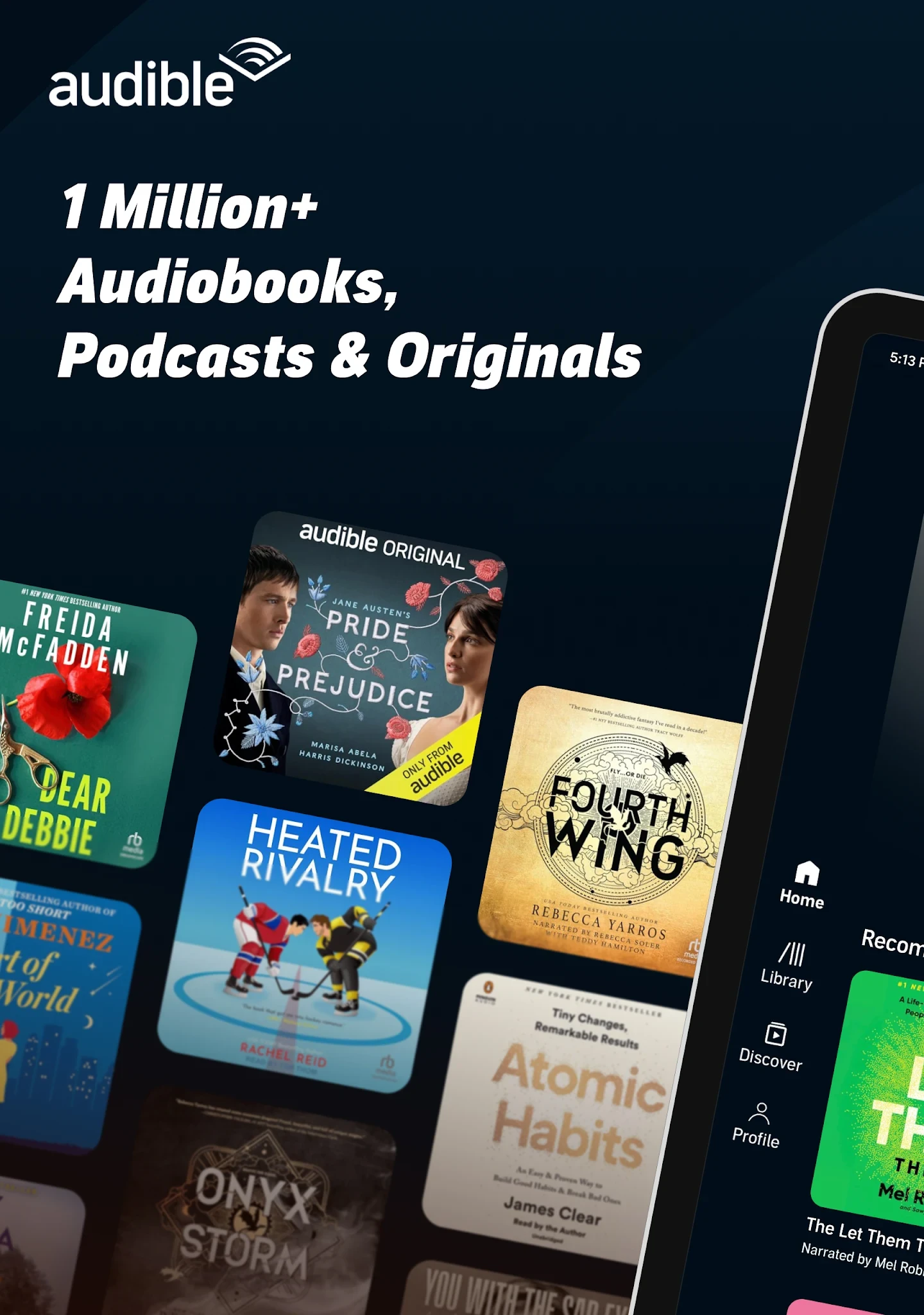 Audible: Audiobooks & Podcasts app store screenshot 9 — Books And Reference (Android)