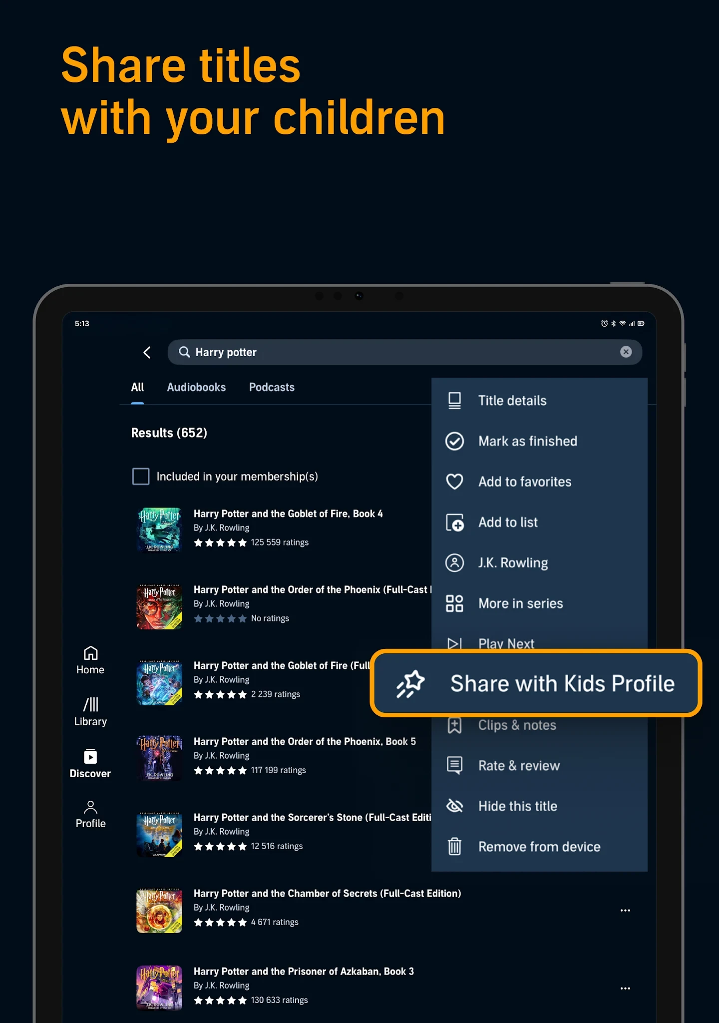 Audible: Audiobooks & Podcasts app store screenshot 21 — Books And Reference (Android)