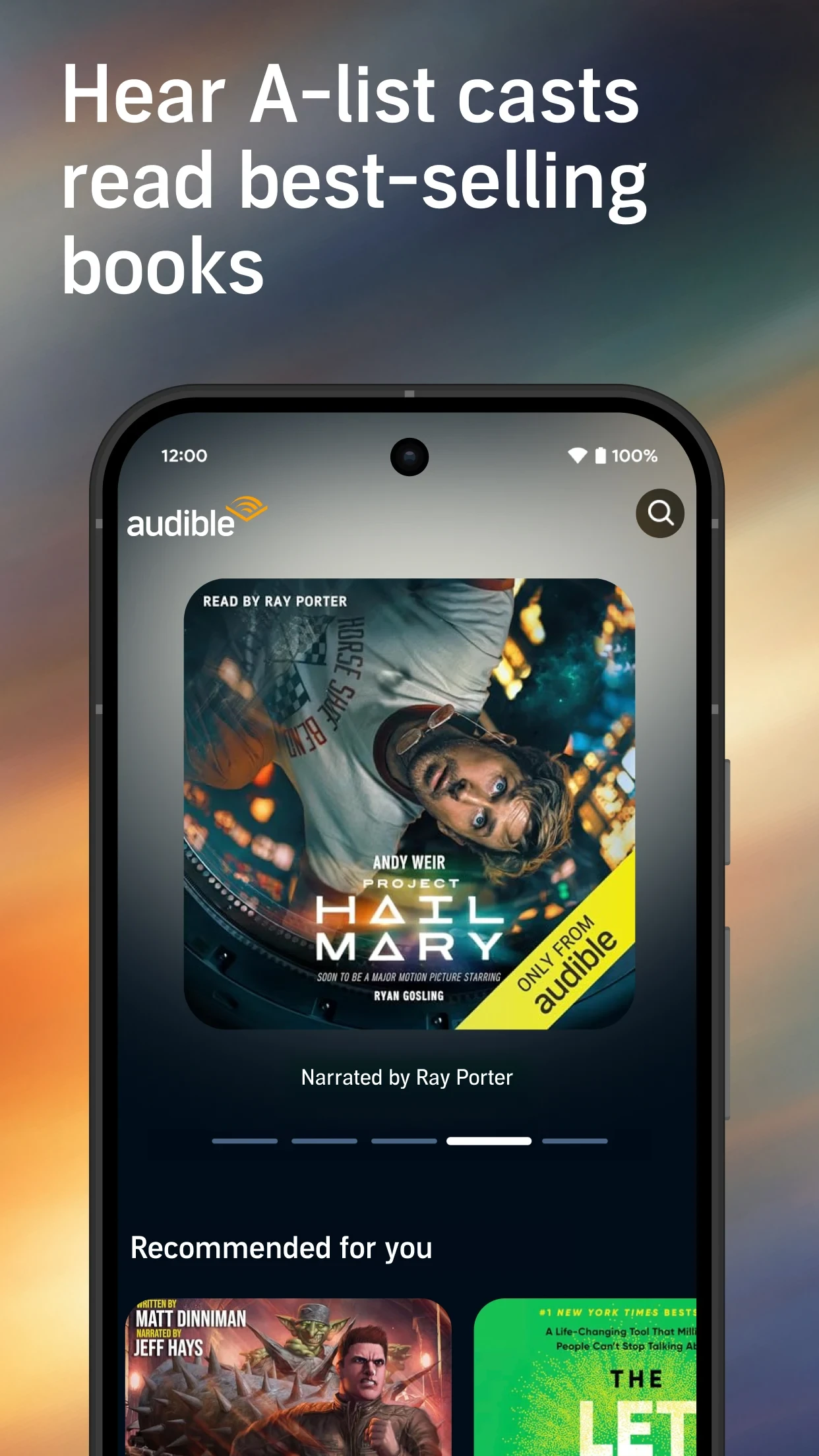 Audible: Audiobooks & Podcasts app store screenshot 3 — Books And Reference (Android)
