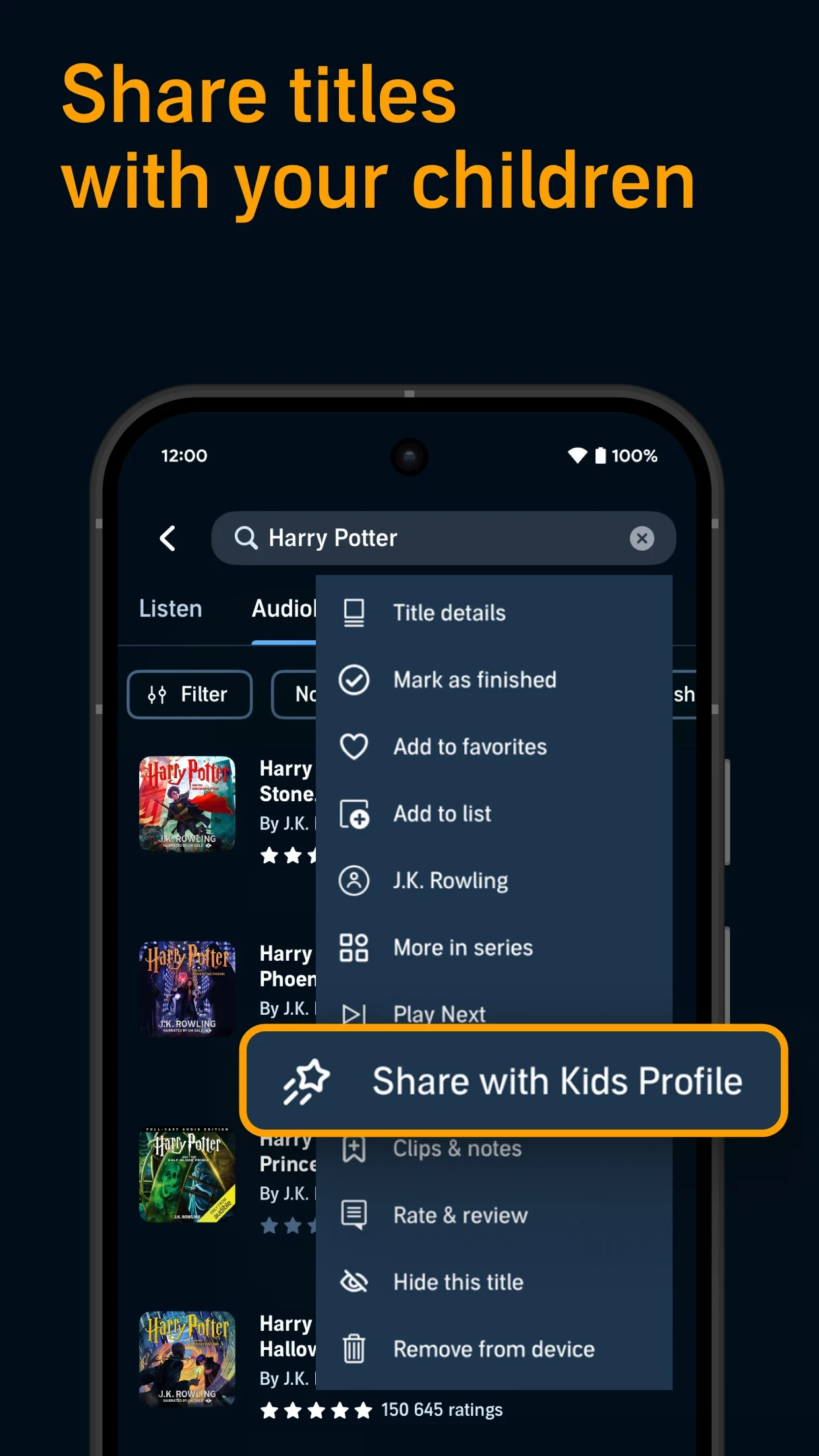 Audible: Audiobooks & Podcasts app store screenshot 5 — Books And Reference (Android)