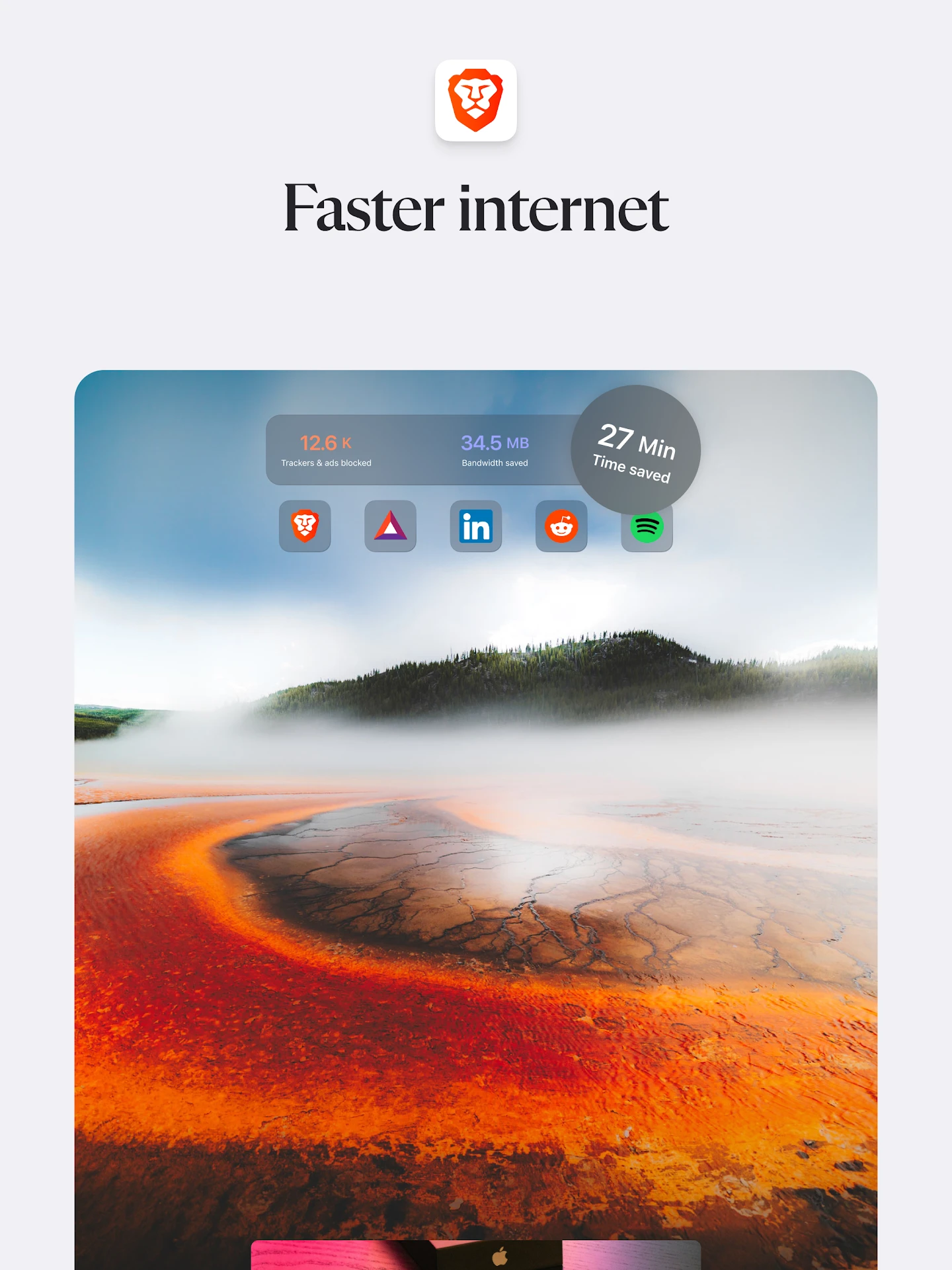 Brave Private Web Browser, VPN app store screenshot 13 — Communication (Android)
