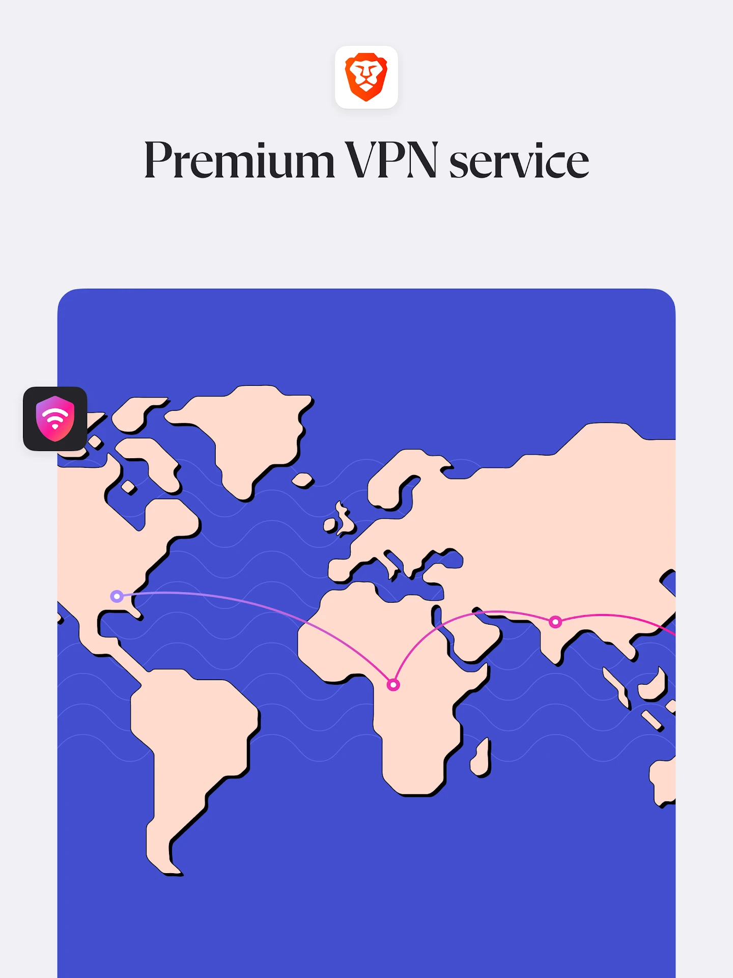 Brave Private Web Browser, VPN app store screenshot 22 — Communication (Android)